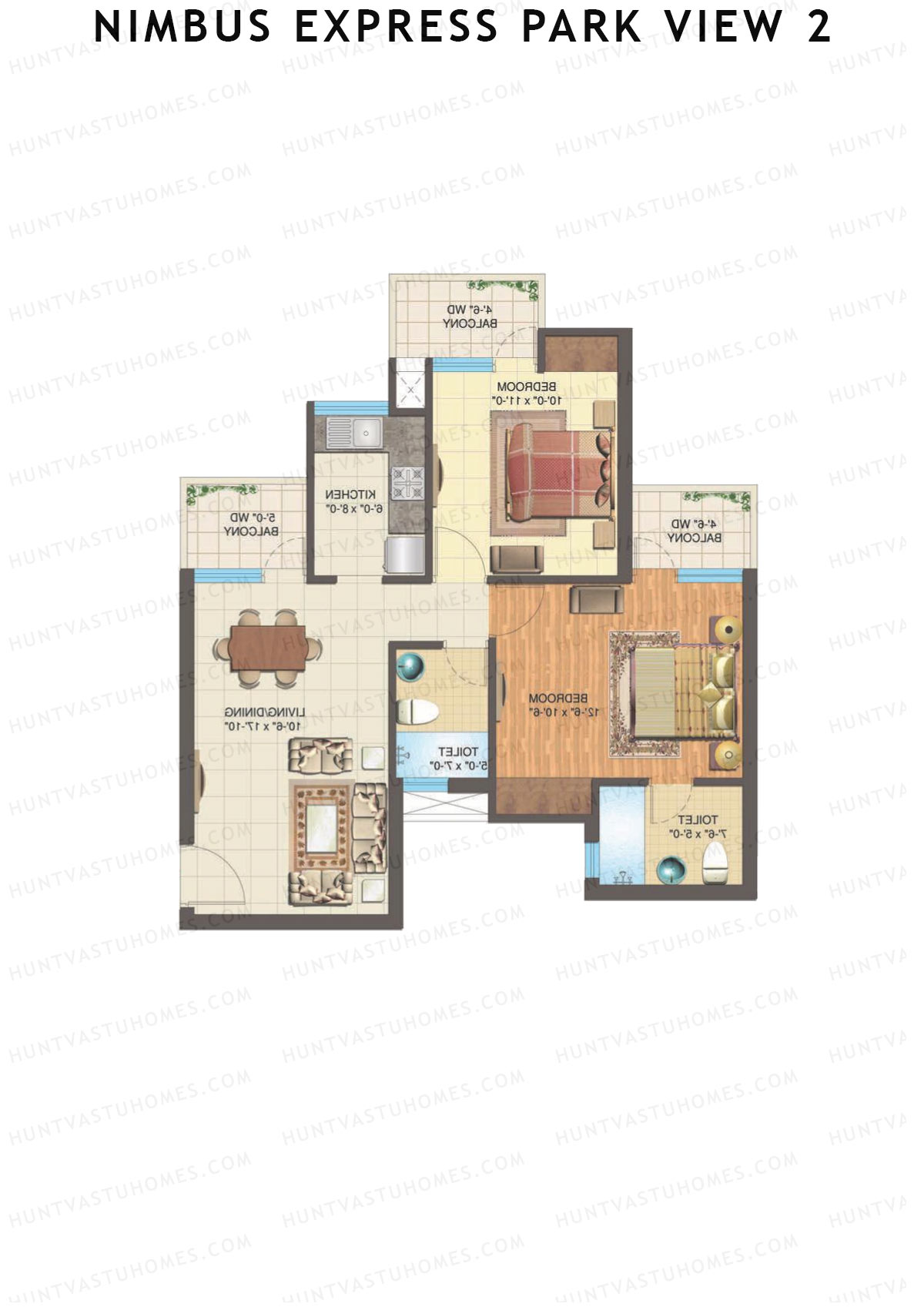 Nimbus Express Park View 2 Tower J1 Unit 6 Floor Plan