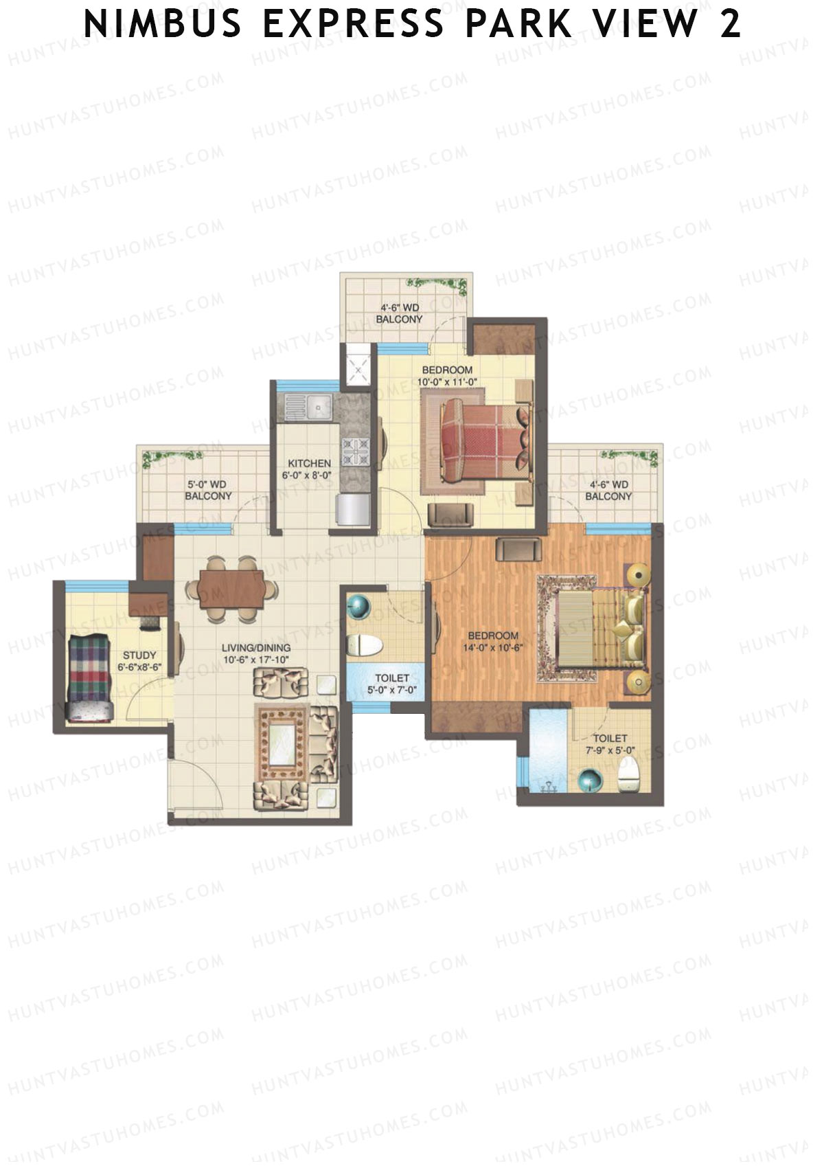 Nimbus Express Park View 2 Tower K1 Unit 6 Floor Plan
