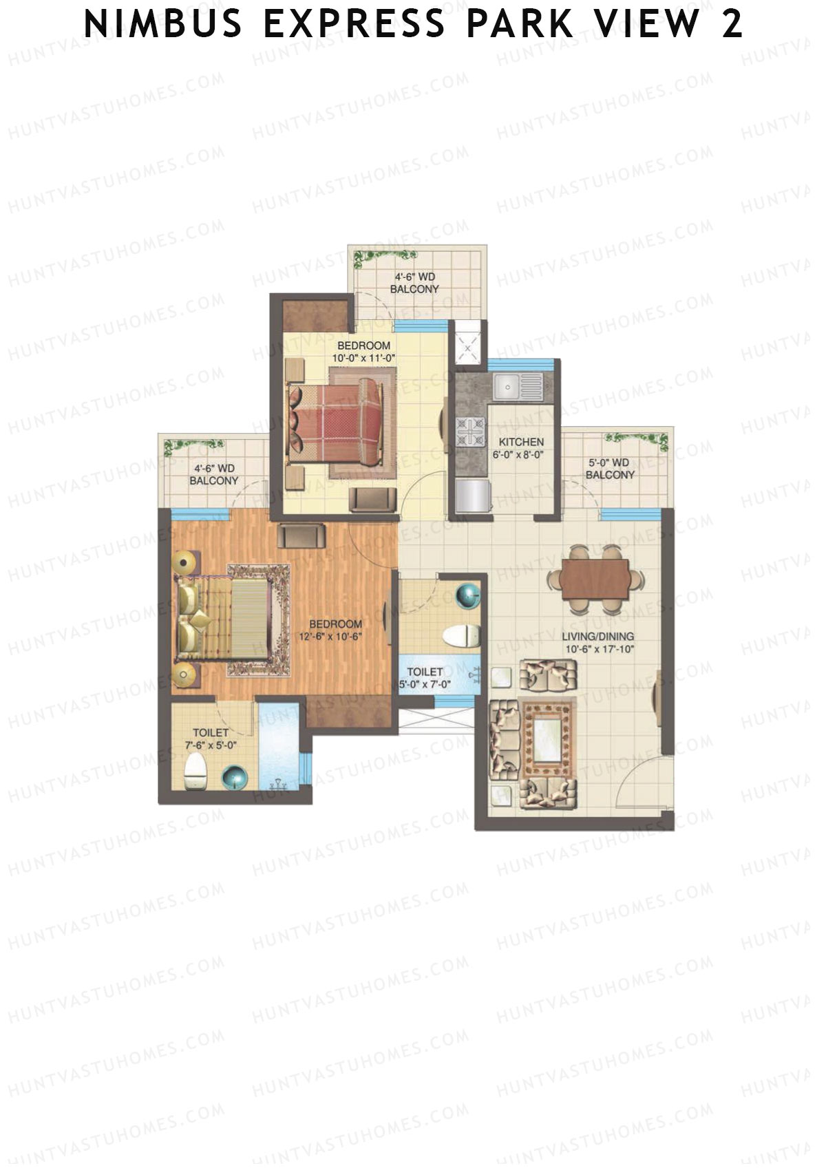 Nimbus Express Park View 2 Tower K Unit 1 Floor Plan