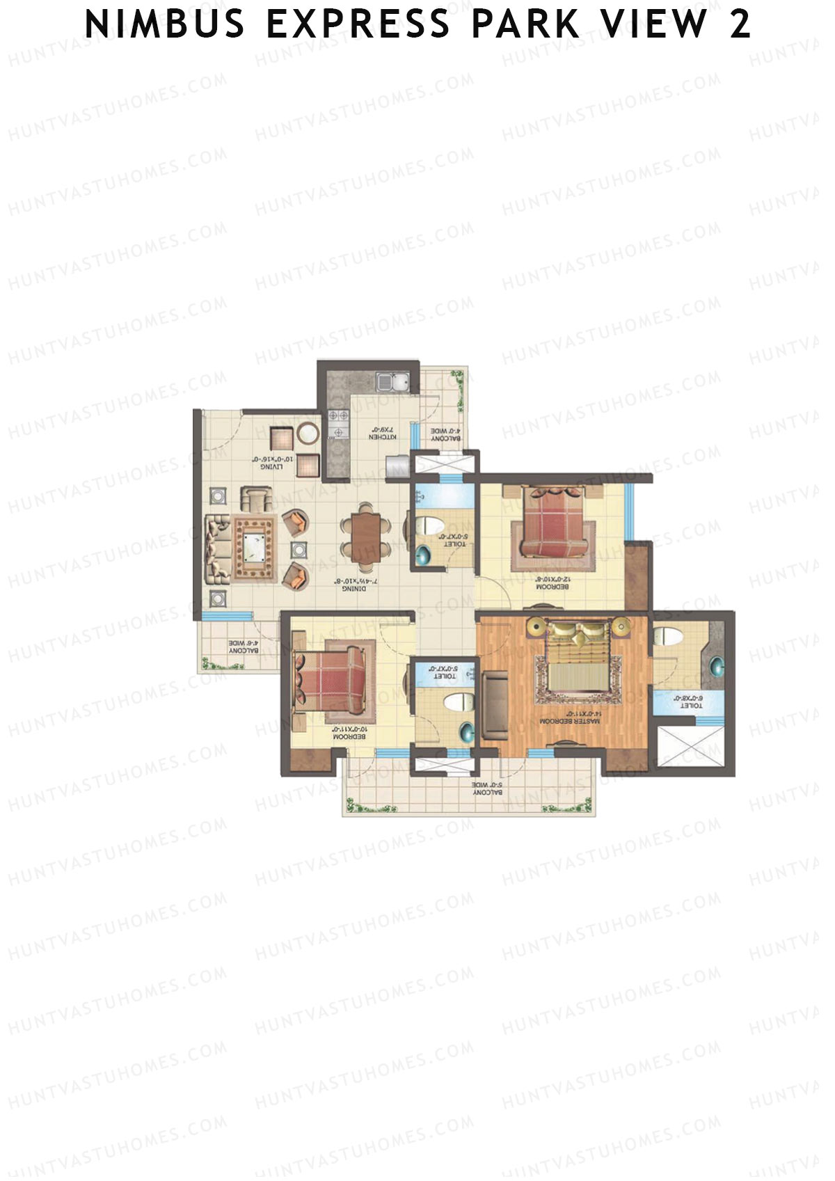 Nimbus Express Park View 2 Tower L1 Unit 3 Floor Plan