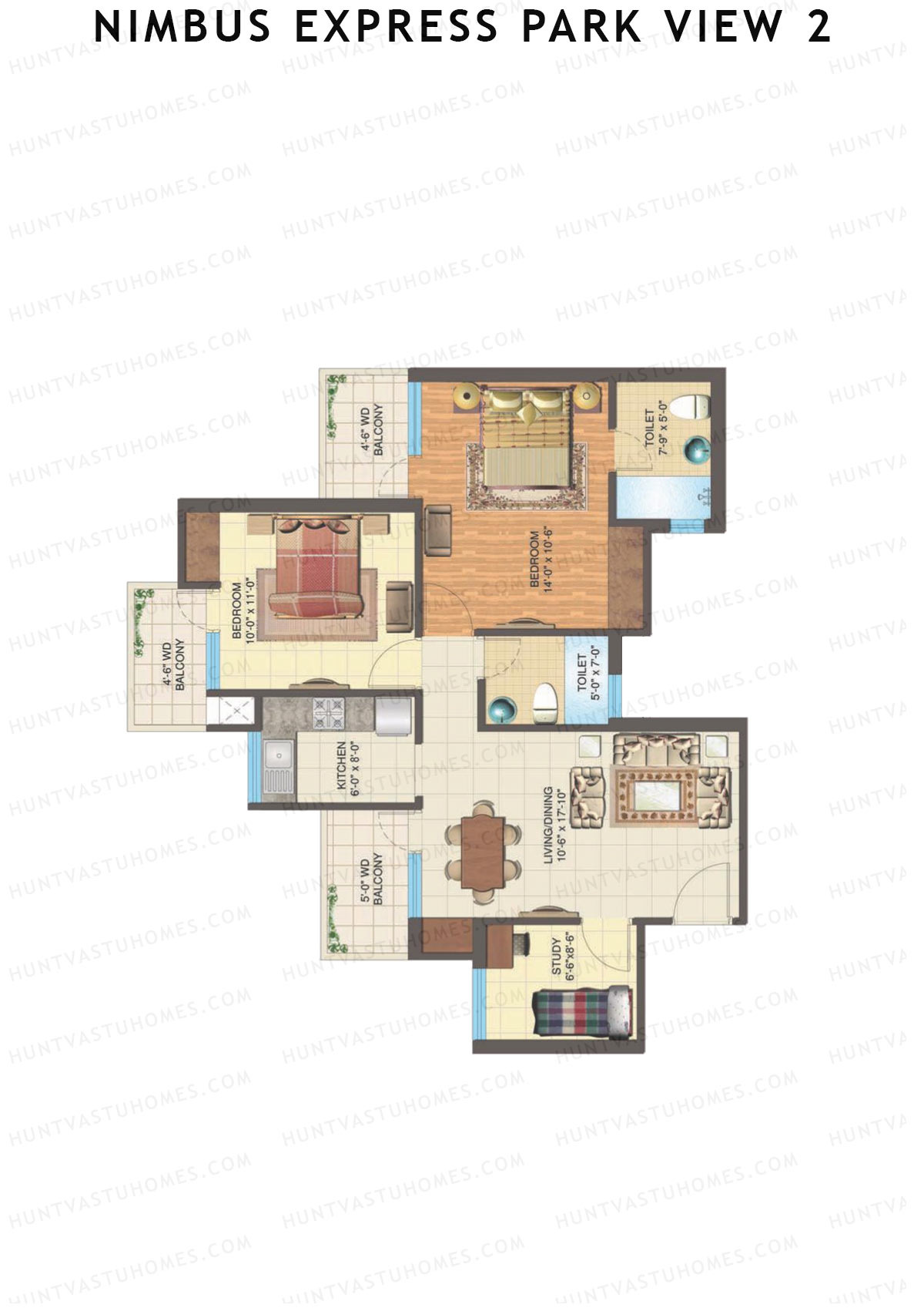 Nimbus Express Park View 2 Tower L1 Unit 4 Floor Plan