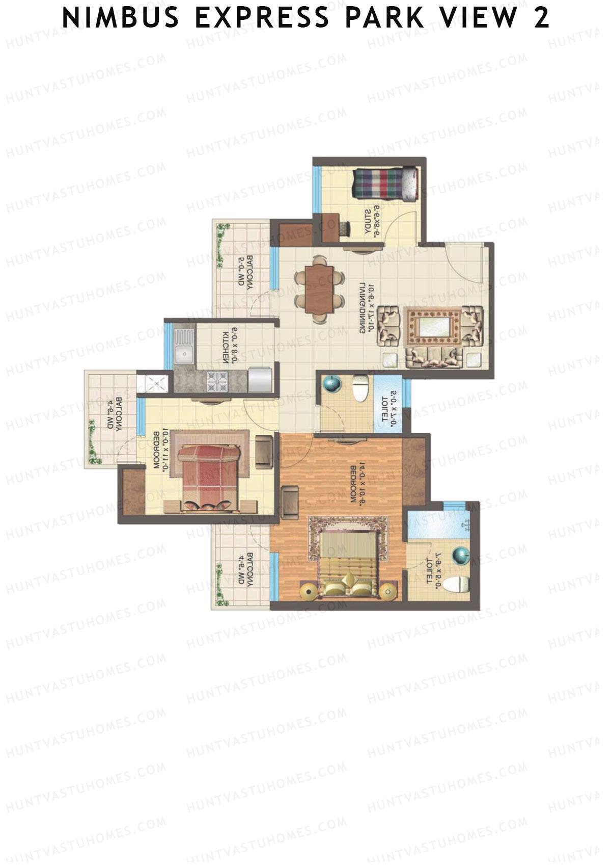 Nimbus Express Park View 2 Tower L Unit 6 Floor Plan