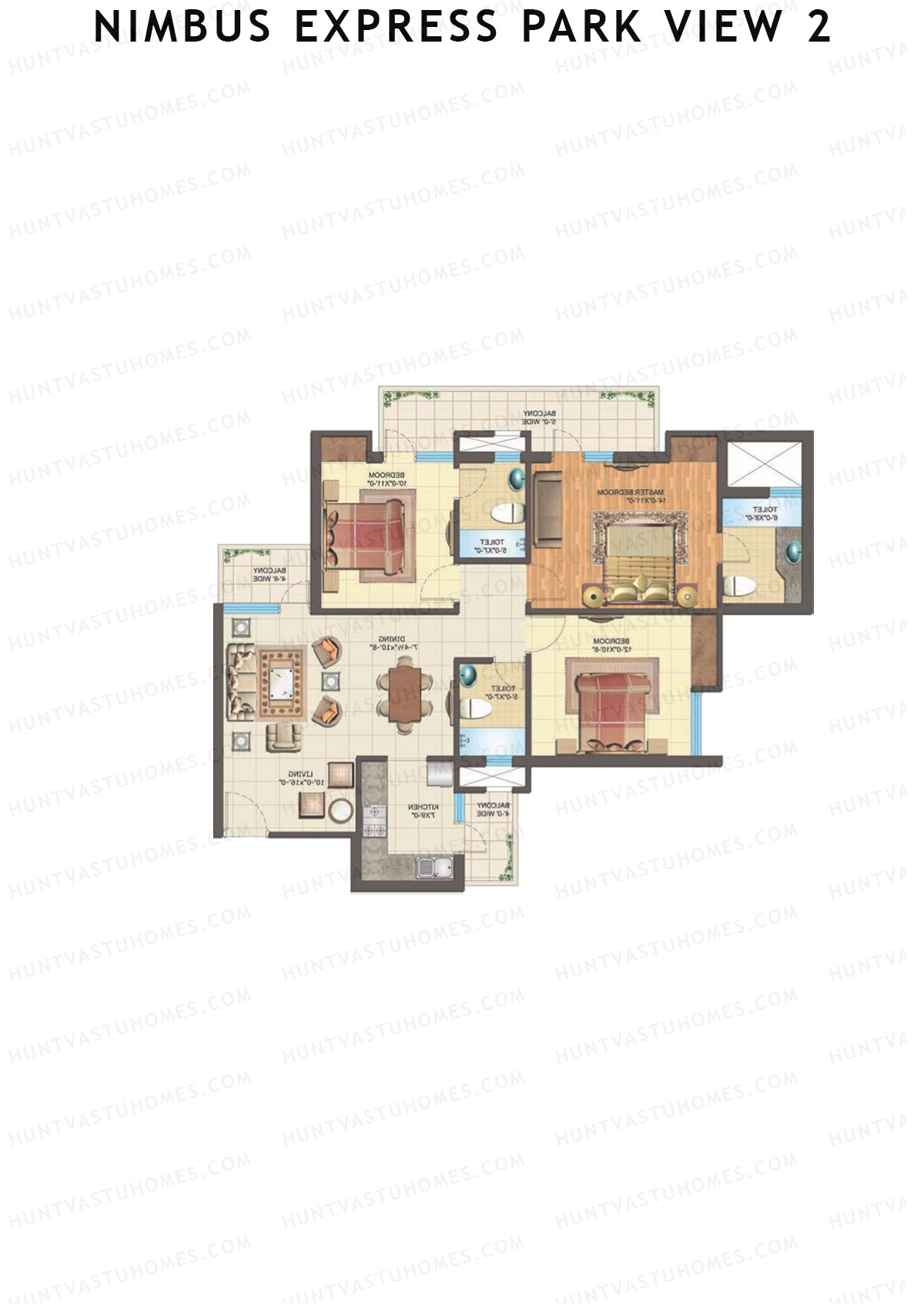 Nimbus Express Park View 2 Tower M1 Unit 3 Floor Plan