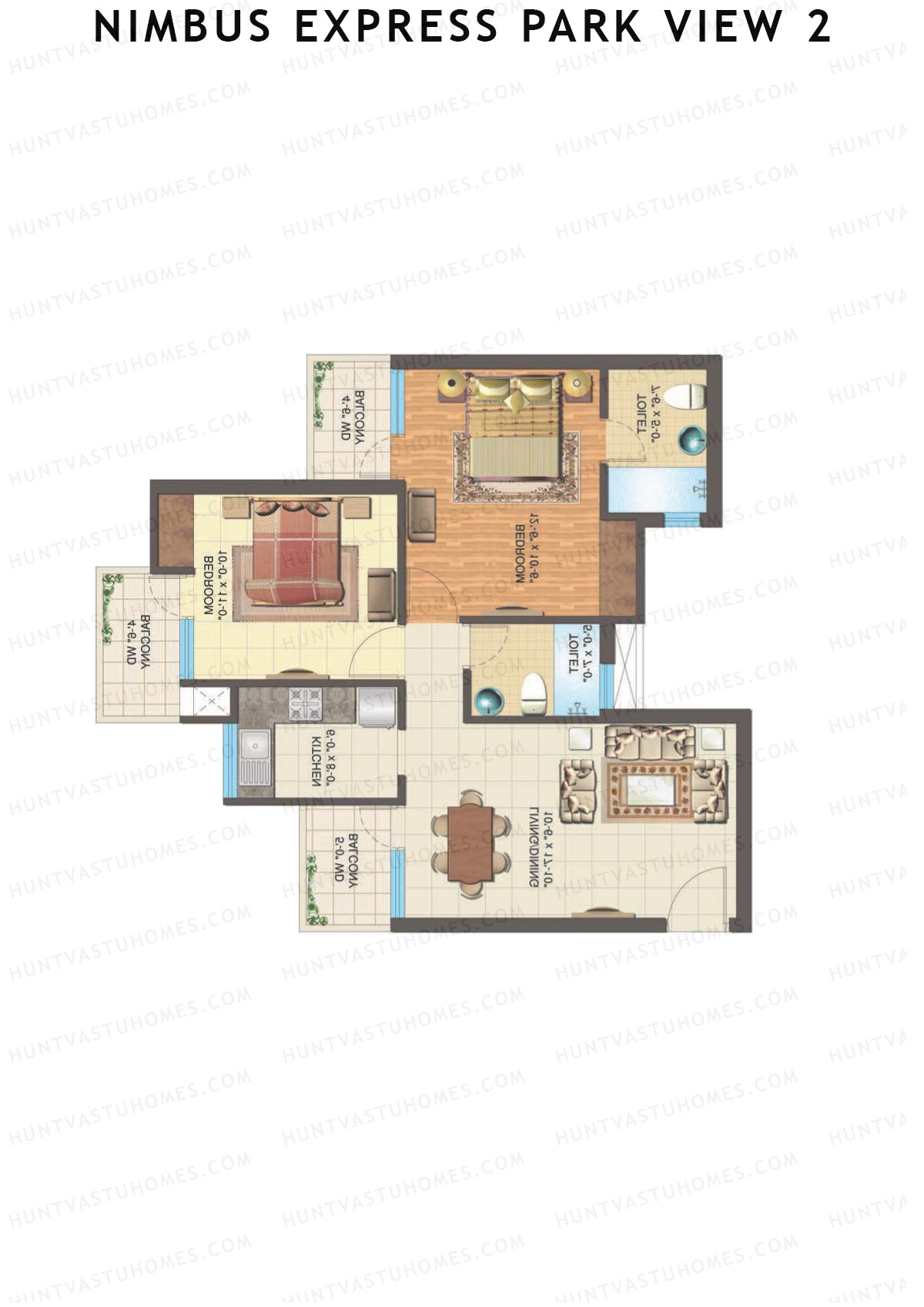 Nimbus Express Park View 2 Tower M1 Unit 6 Floor Plan
