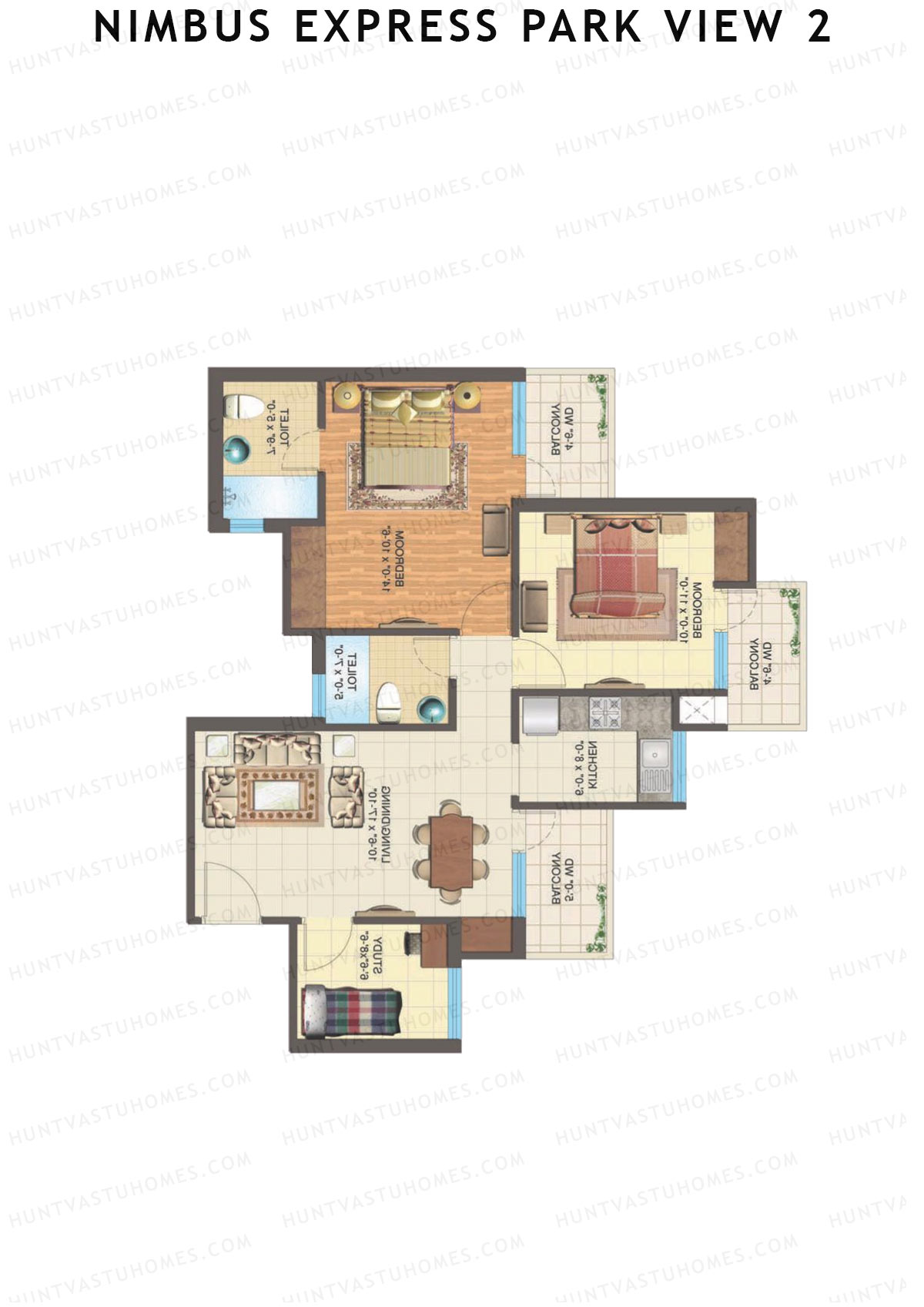 Nimbus Express Park View 2 Tower M Unit 1 Floor Plan