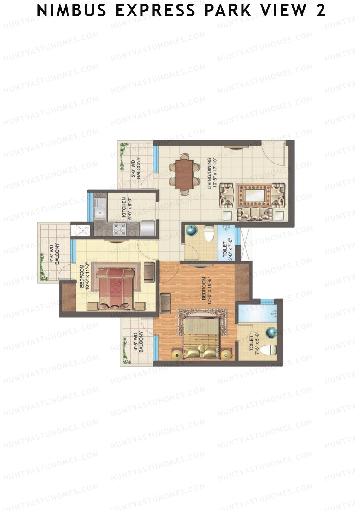 Nimbus Express Park View 2 Tower M Unit 6 Floor Plan