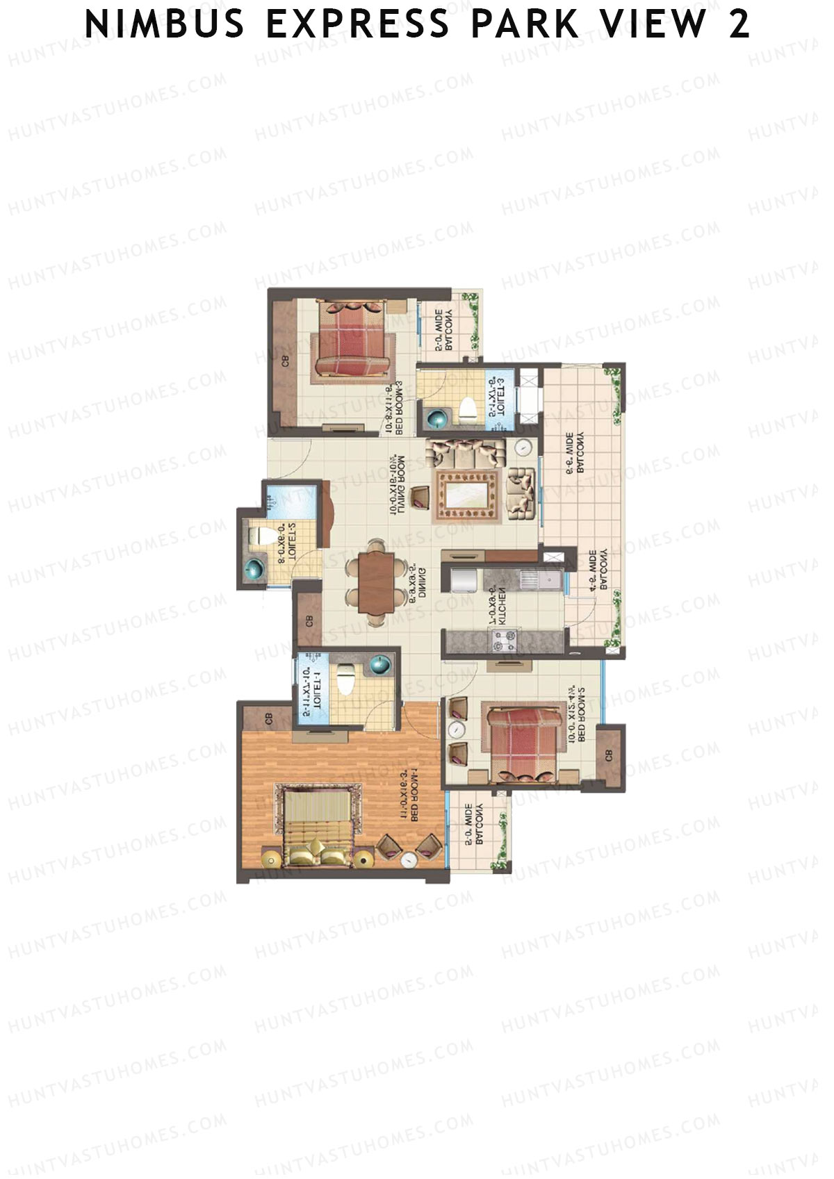 Nimbus Express Park View 2 Tower N4 Unit 1 Floor Plan