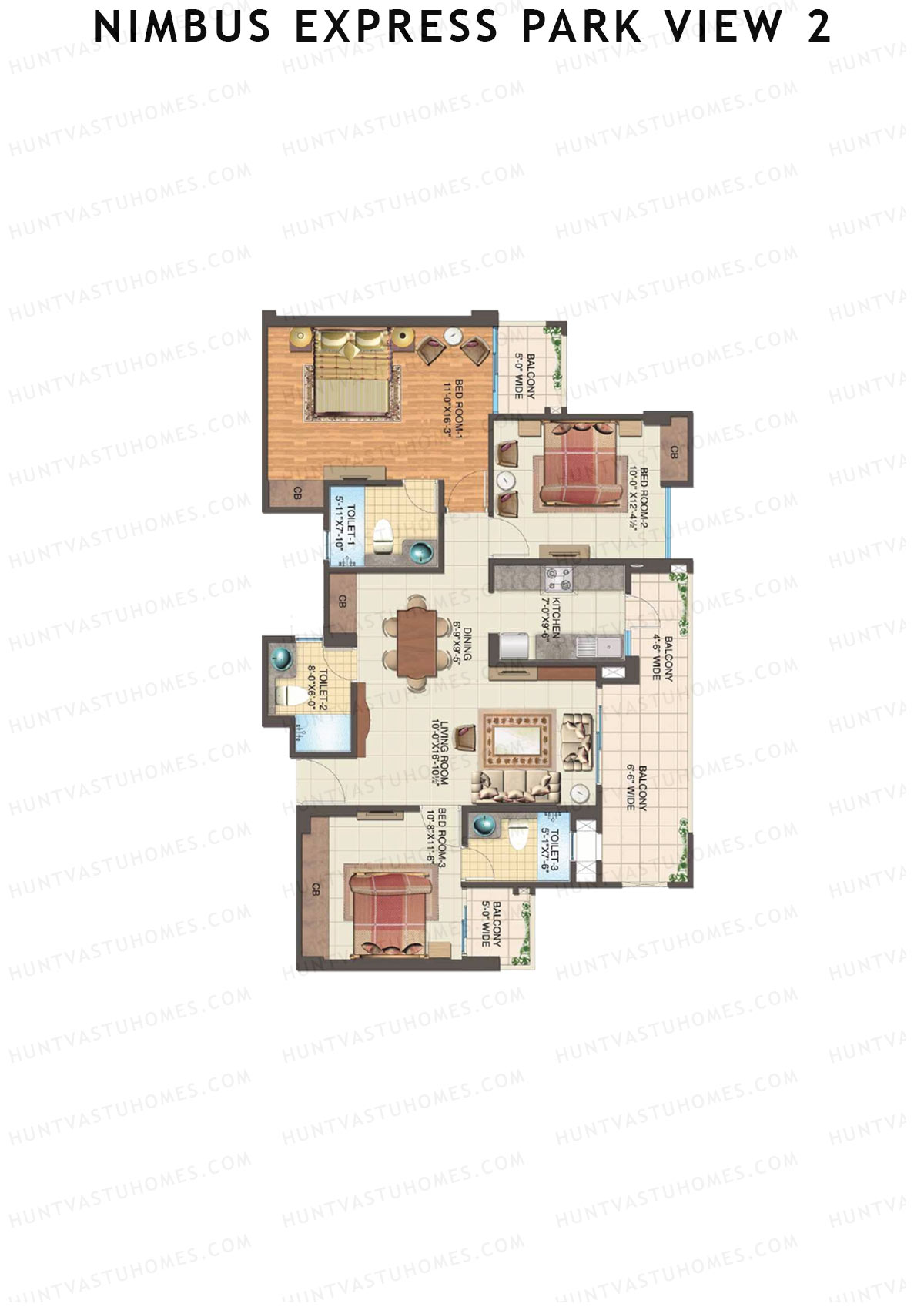 Nimbus Express Park View 2 Tower N4 Unit 2 Floor Plan