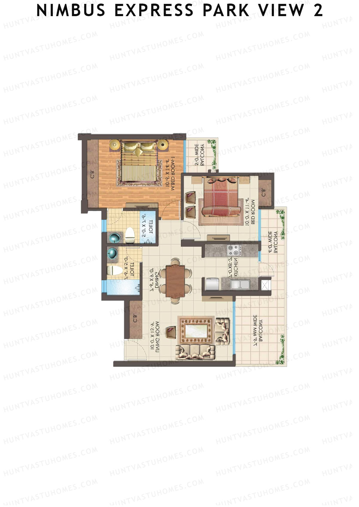 Nimbus Express Park View 2 Tower P10 Unit 1 Floor Plan