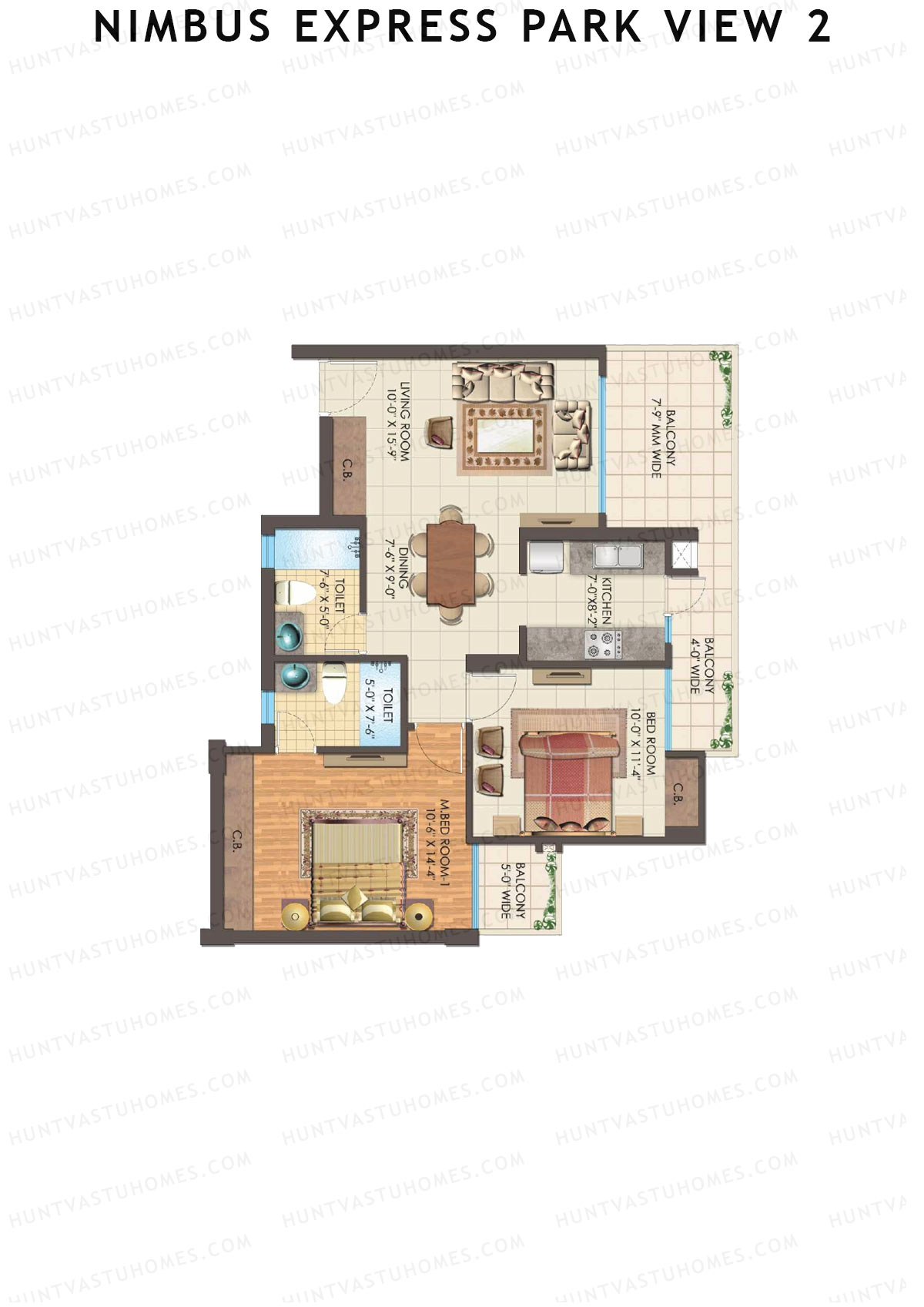 Nimbus Express Park View 2 Tower P3 Unit 1 Floor Plan