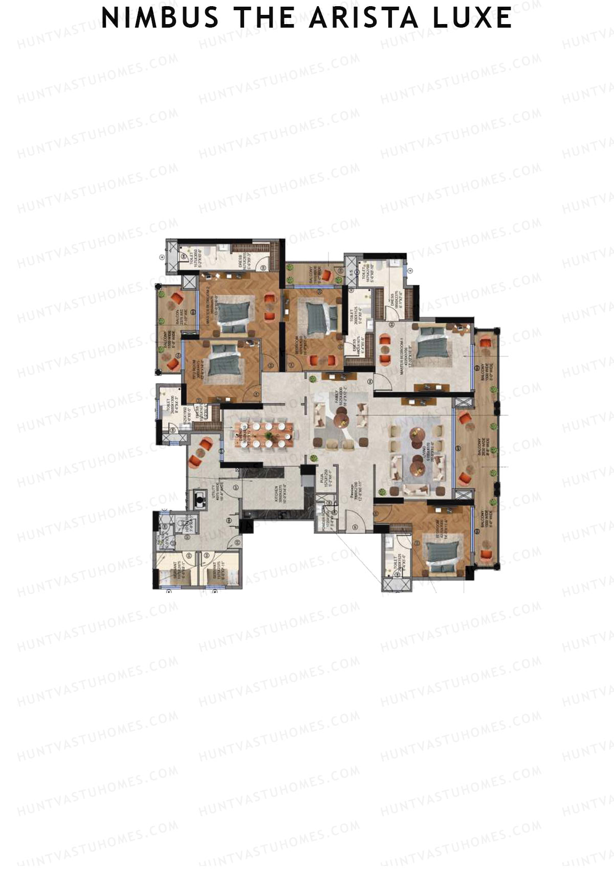 Nimbus The Arista Luxe Tower 5 Unit 2 Floor Plan