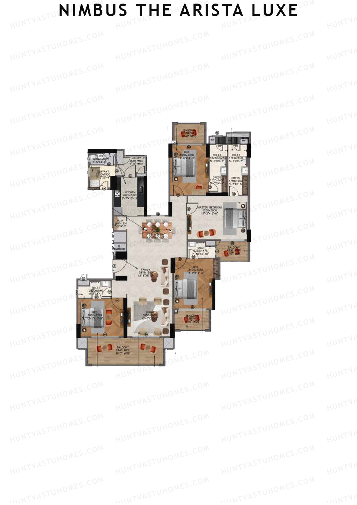 Nimbus The Arista Luxe Tower 7 Unit 2 Floor Plan