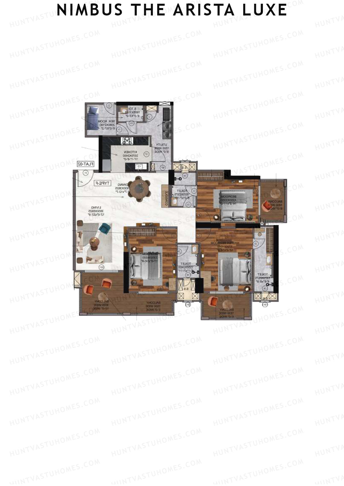 Nimbus The Arista Luxe Tower 9 Unit 1 Floor Plan