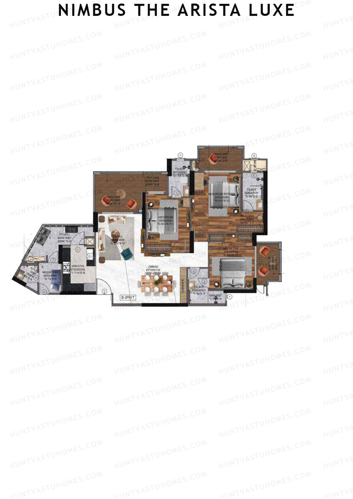 Nimbus The Arista Luxe Tower 9 Unit 5 Floor Plan