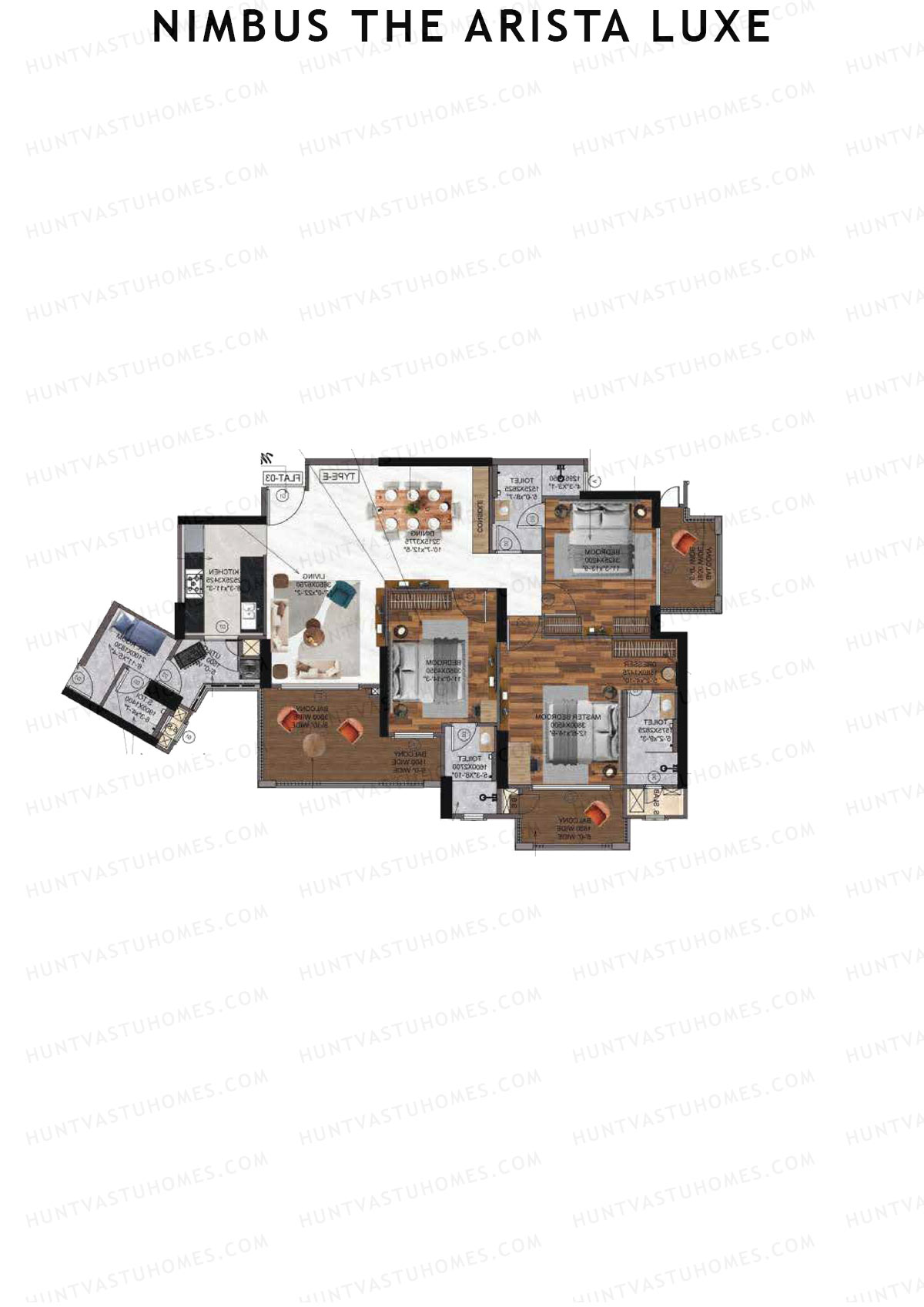 Nimbus The Arista Luxe Tower 9 Unit 6 Floor Plan