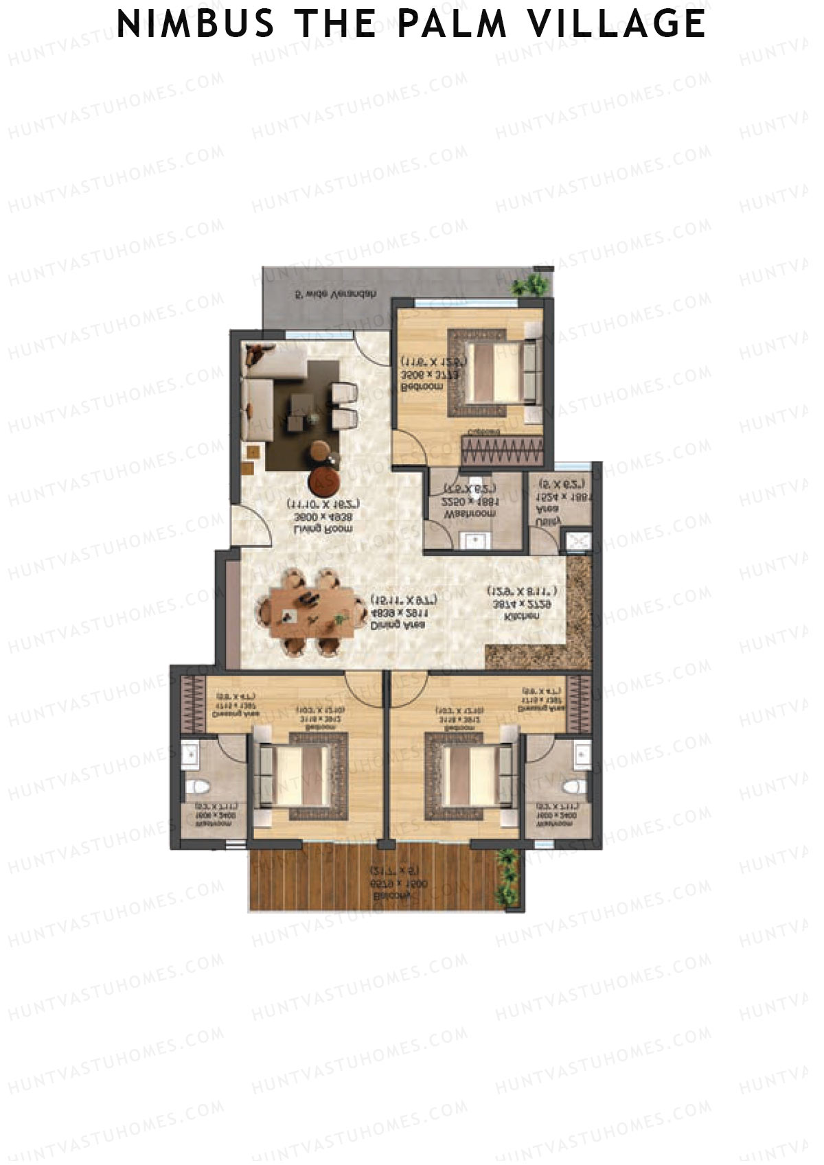 Nimbus The Palm Village Tower A1 Unit 2 Floor Plan