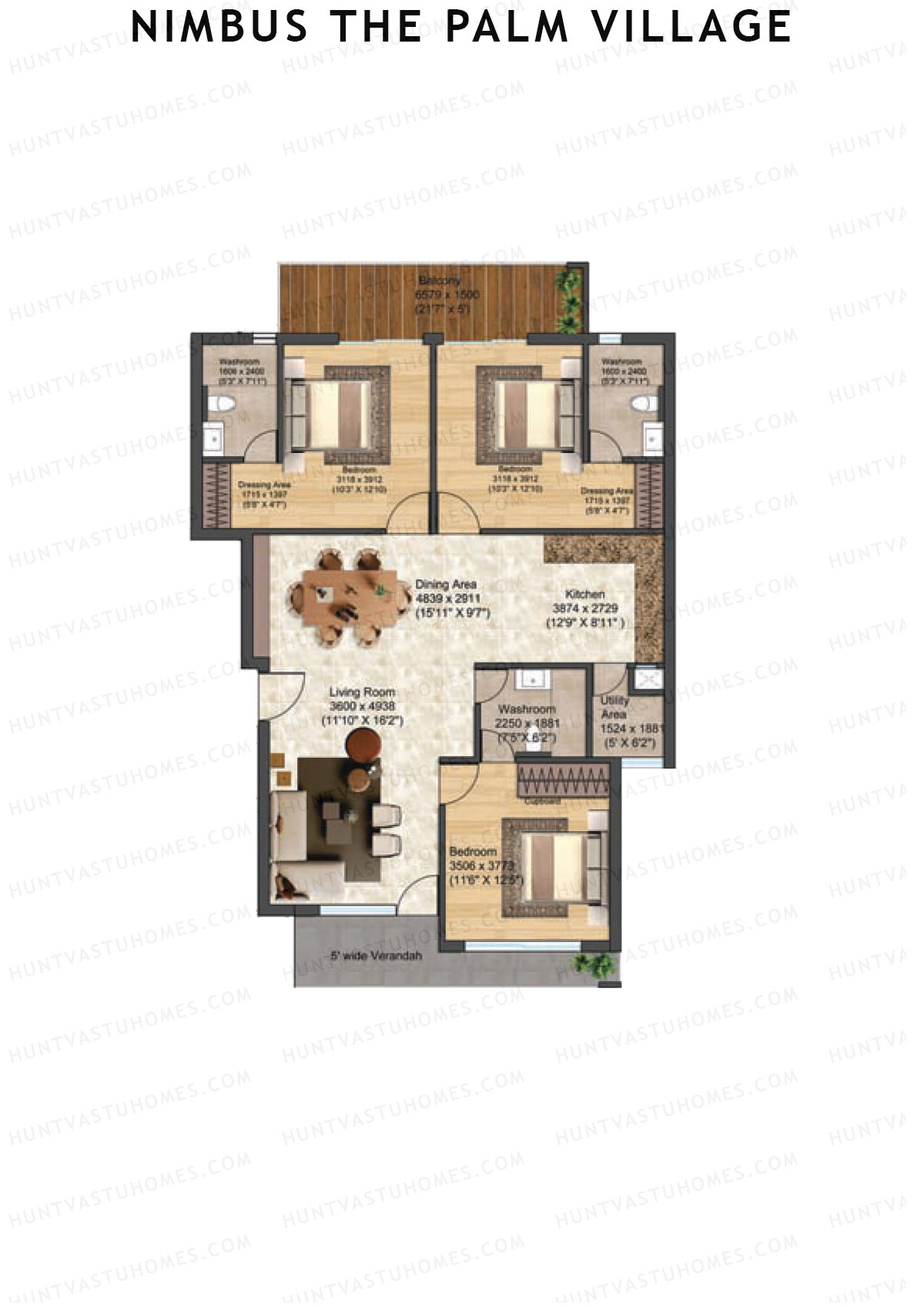 Nimbus The Palm Village Tower A9 Unit 2 Floor Plan