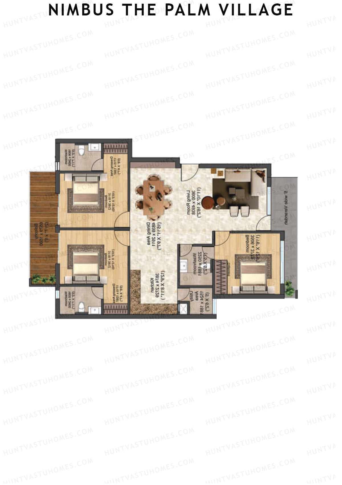 Nimbus The Palm Village Tower B10 Unit 2 Floor Plan