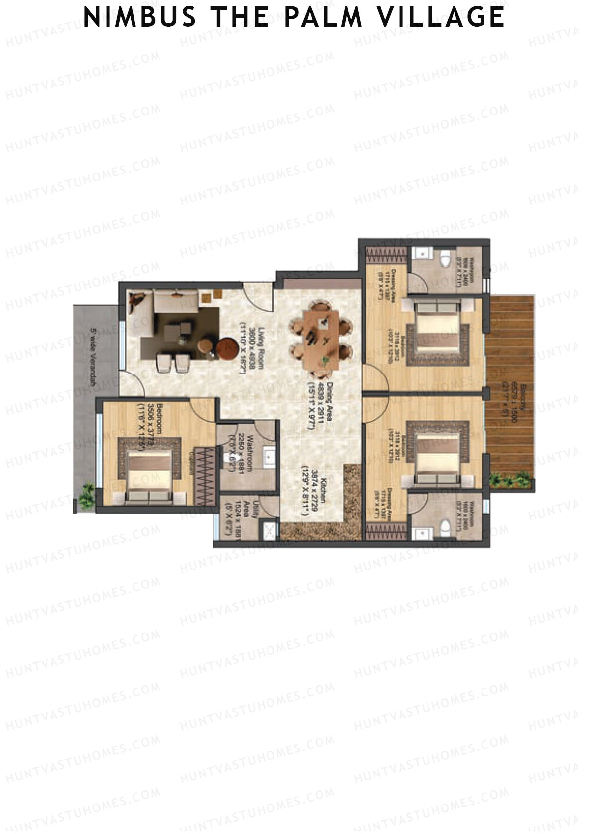 Nimbus The Palm Village Tower B7 Unit 2 Floor Plan