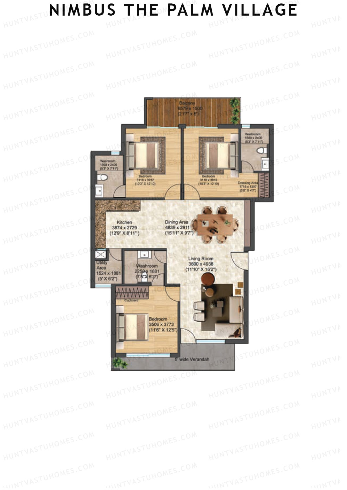 Nimbus The Palm Village Tower B8 Unit 1 Floor Plan