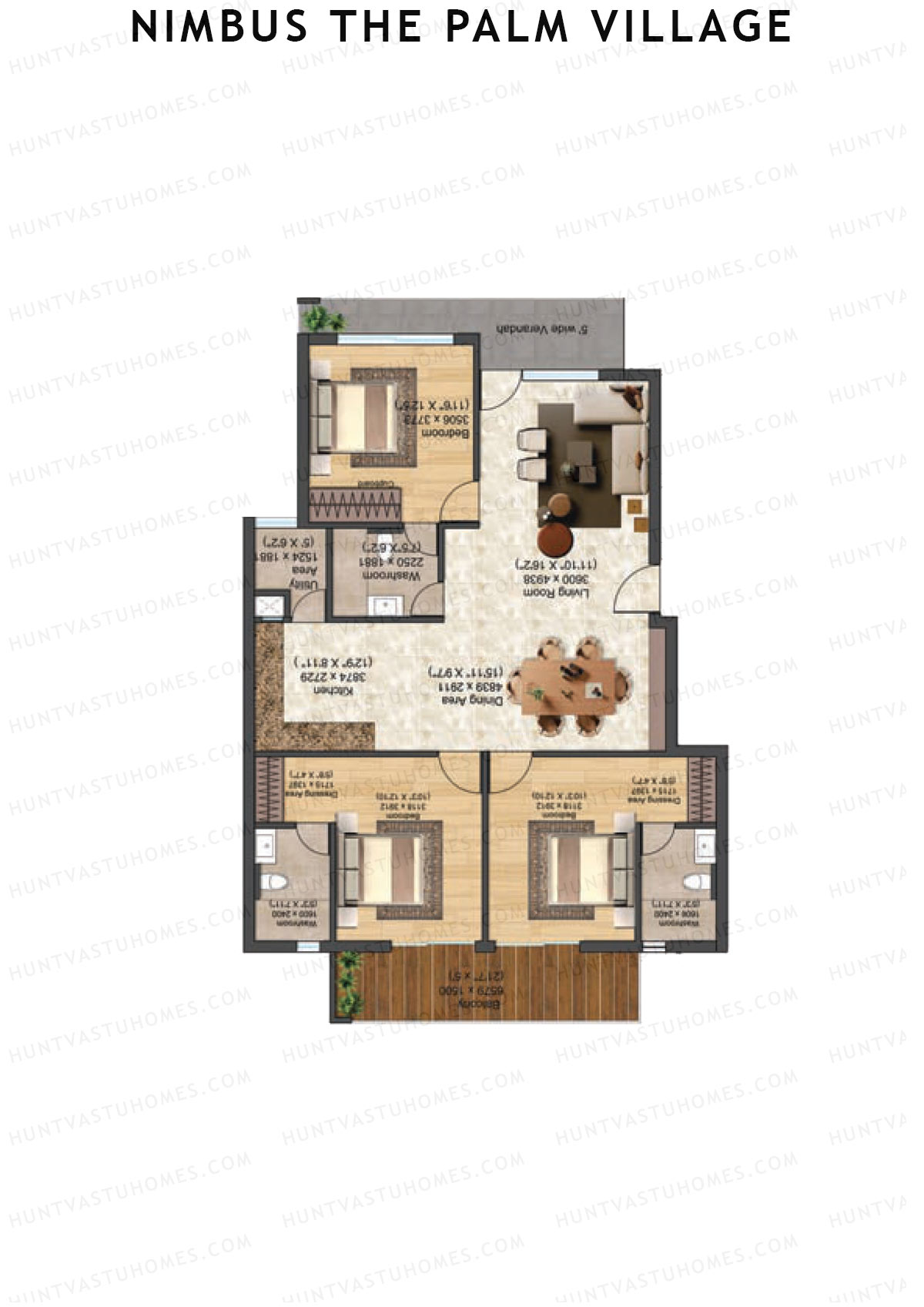Nimbus The Palm Village Tower C14 Unit 1 Floor Plan