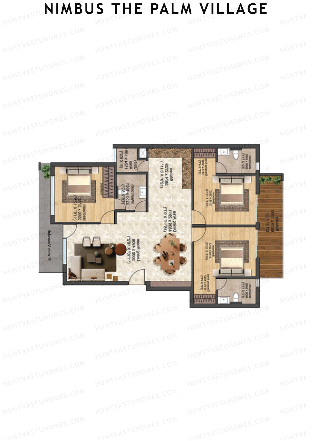 Nimbus The Palm Village Tower D3 Unit 1 Floor Plan