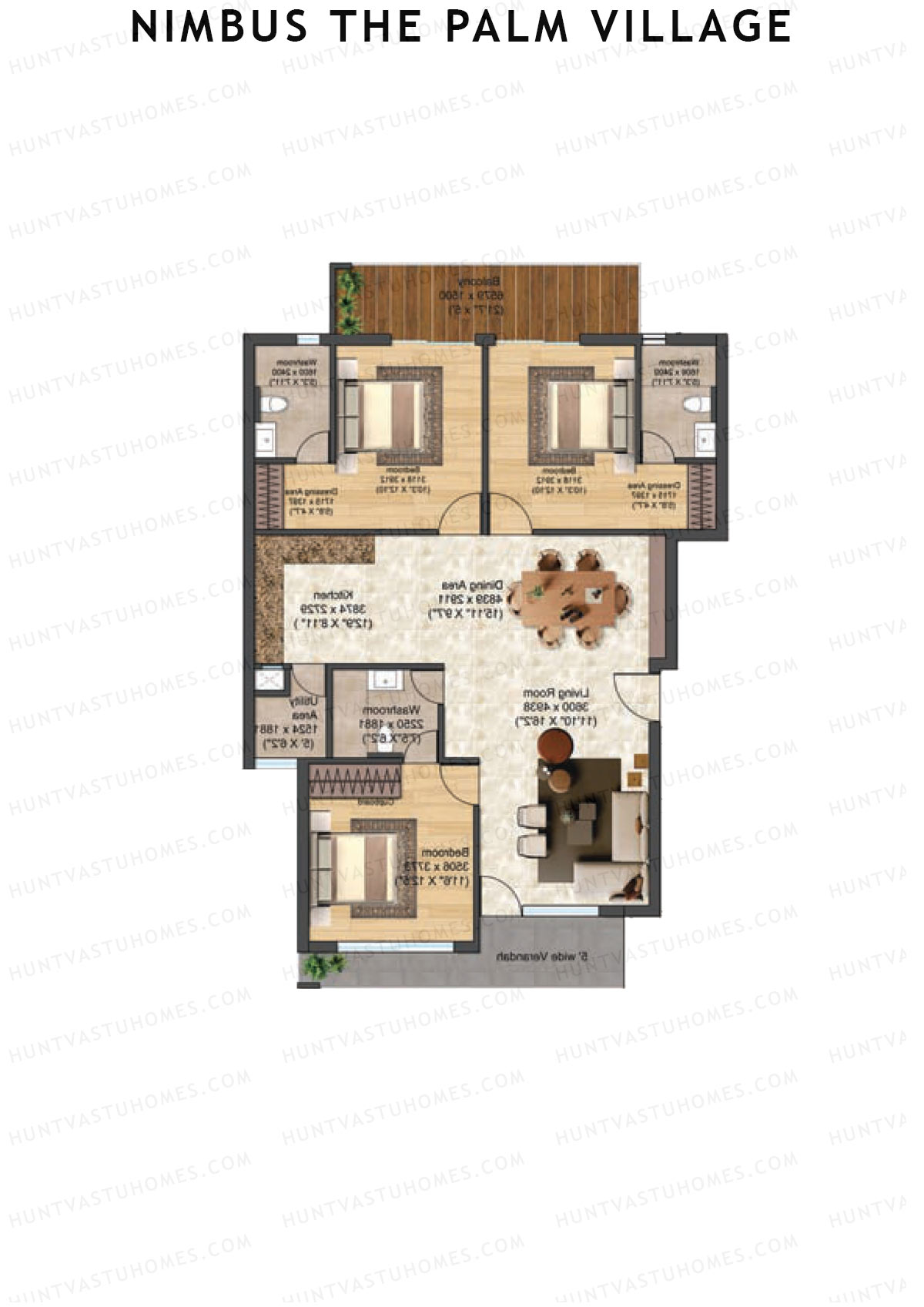 Nimbus The Palm Village Tower D7 Unit 1 Floor Plan