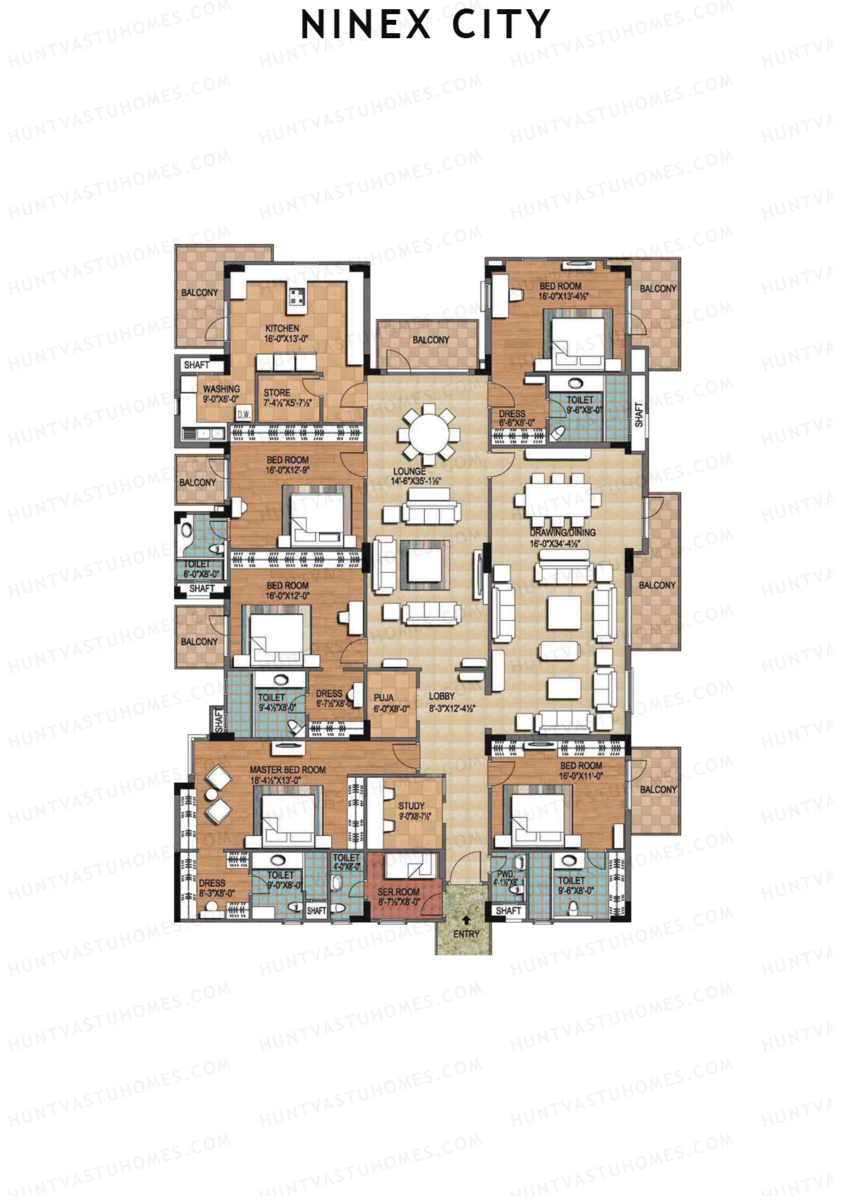 Ninex City Block A Unit 2 Floor Plan