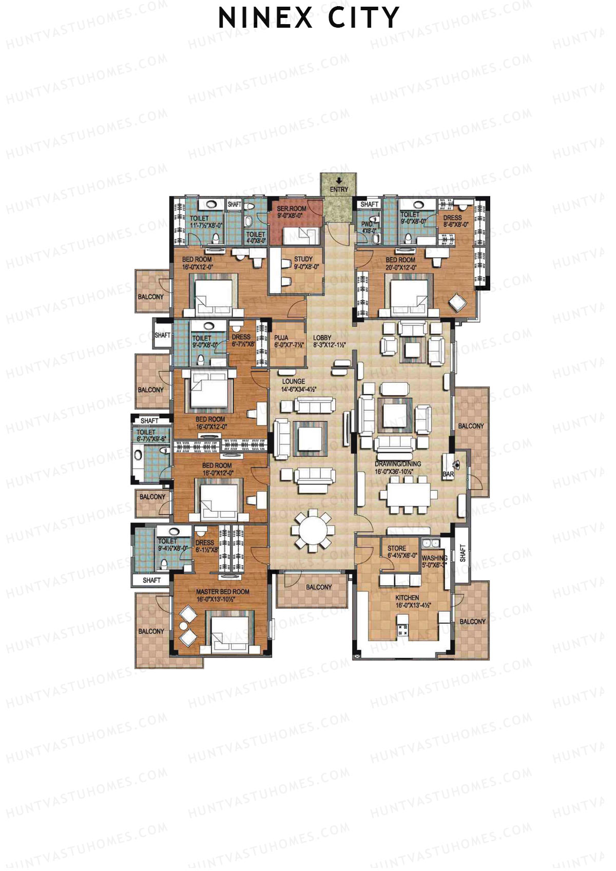Ninex City Block A Unit 3 Floor Plan