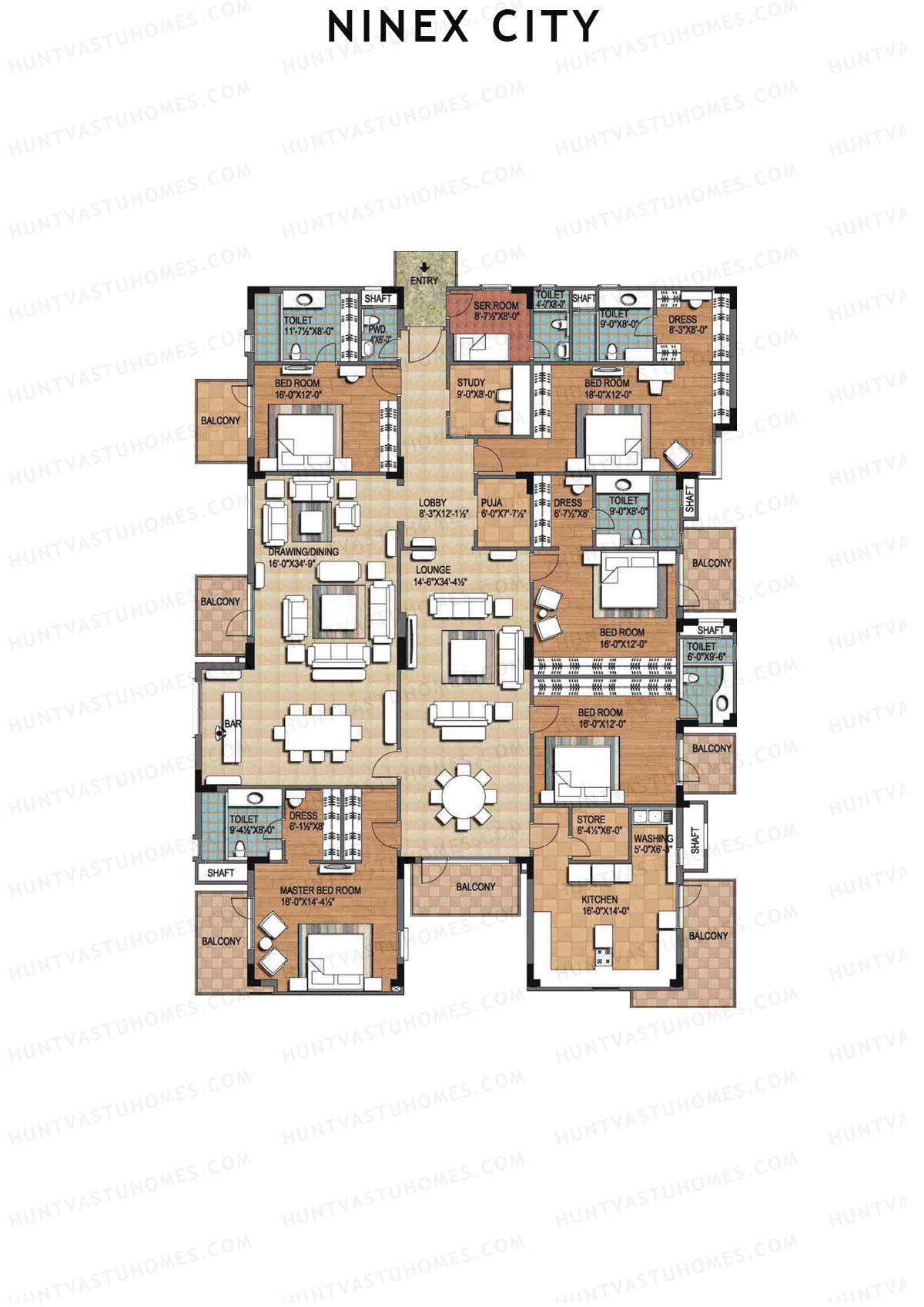 Ninex City Block A Unit 4 Floor Plan