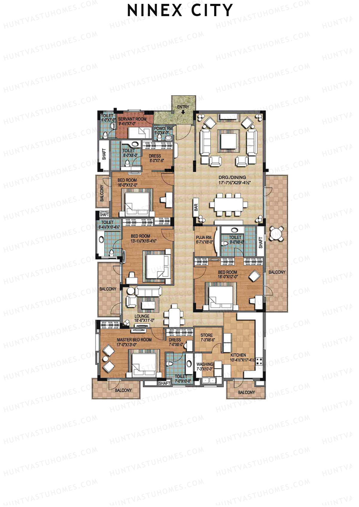 Ninex City Block B Unit 3 Floor Plan