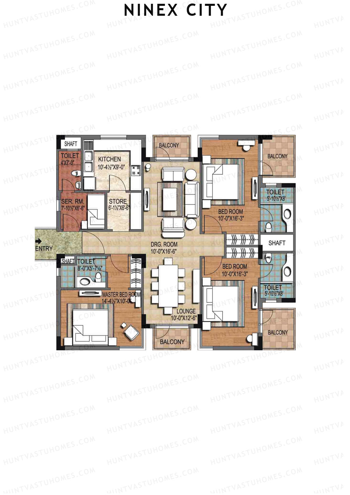 Ninex City Block C Unit 1 Floor Plan