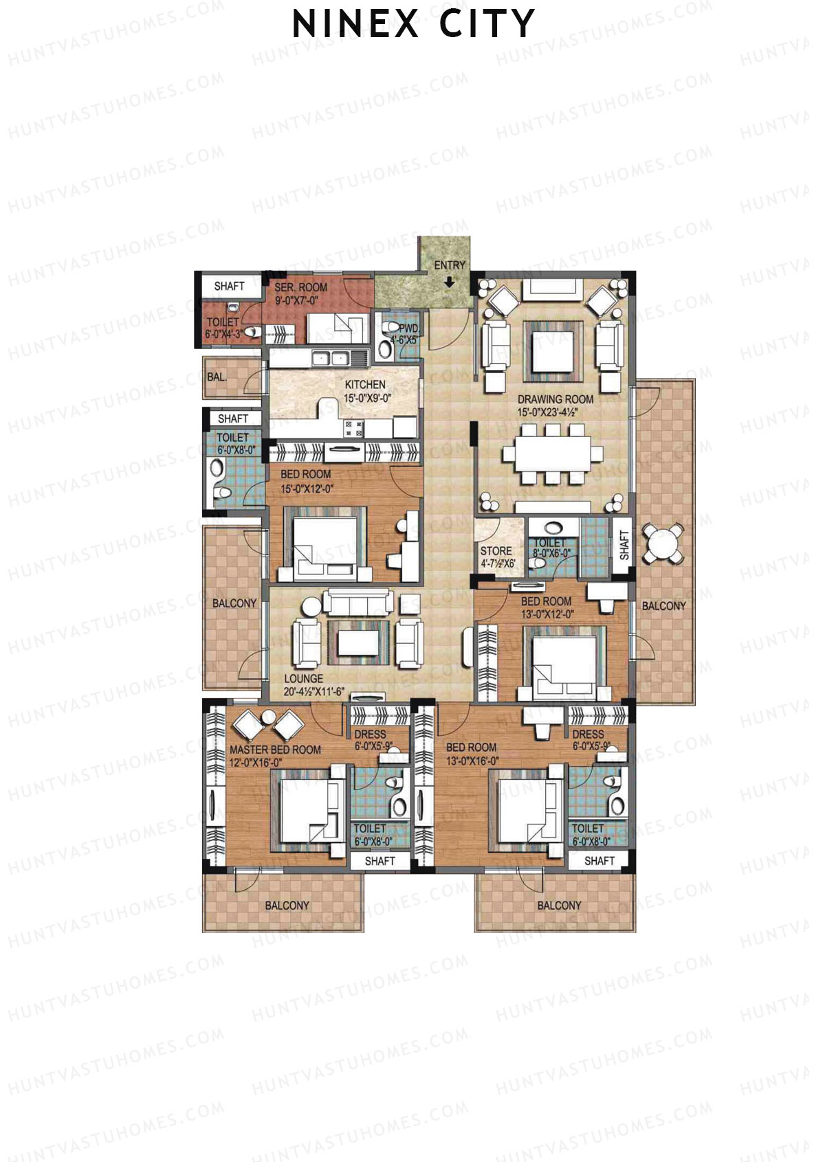 Ninex City Block E Unit 1 Floor Plan