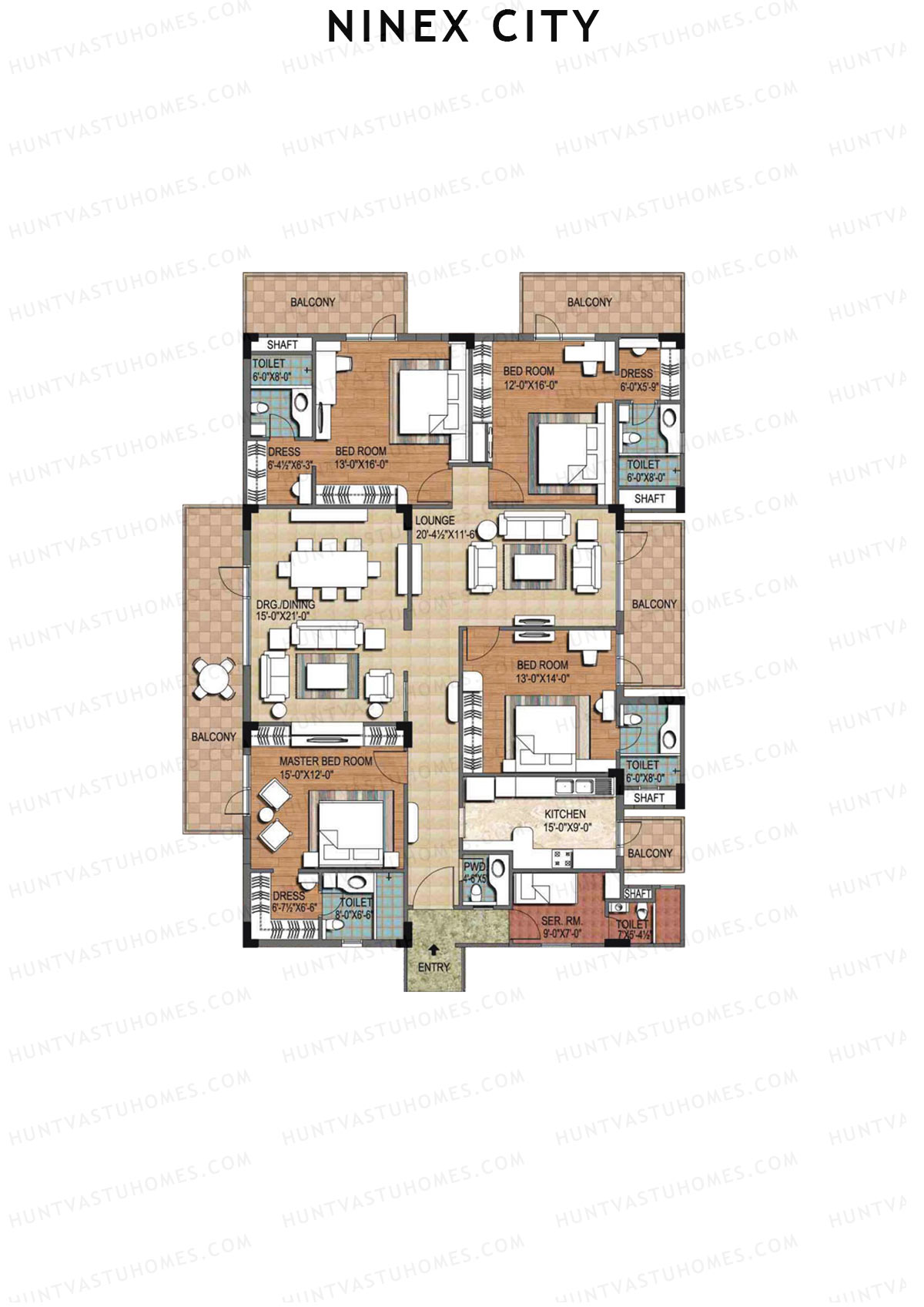 Ninex City Block H Unit 1 Floor Plan