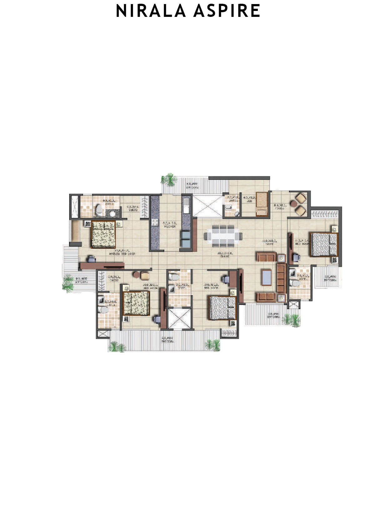 Nirala Aspire Tower A1 Unit 1 Floor Plan