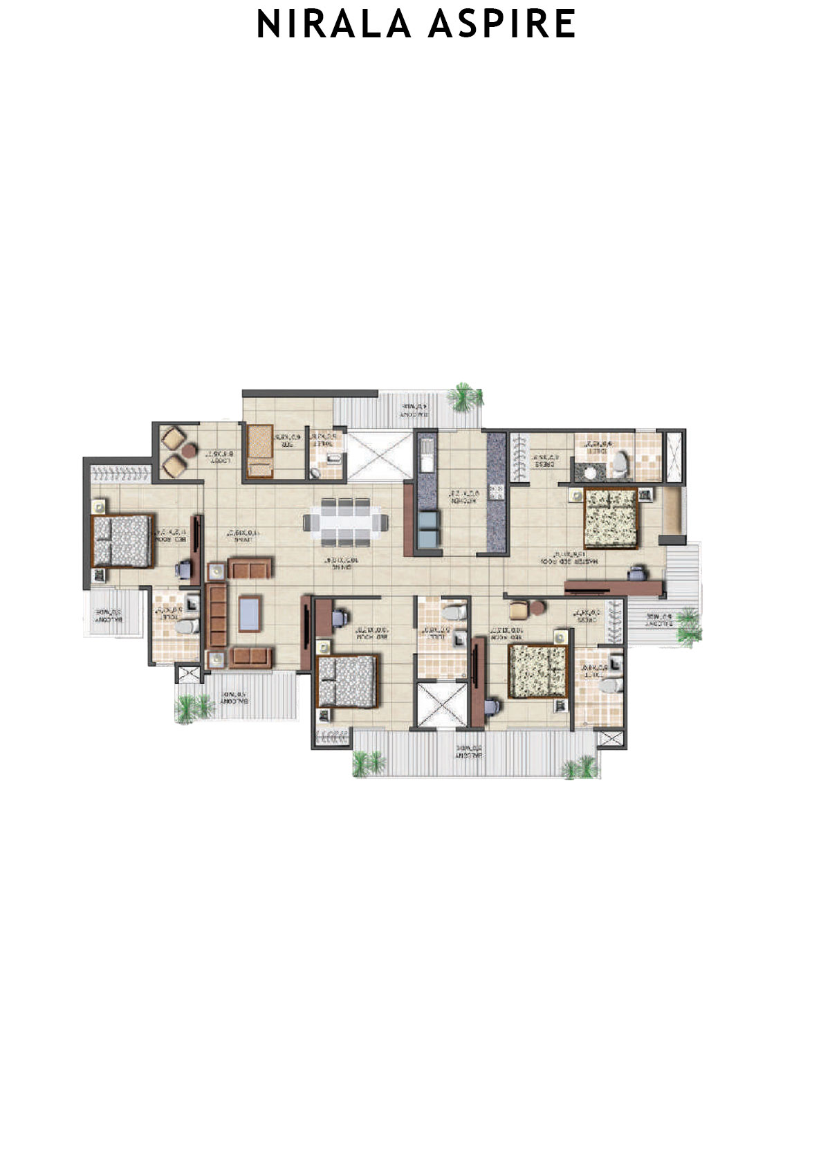 Nirala Aspire Tower A1 Unit 4 Floor Plan