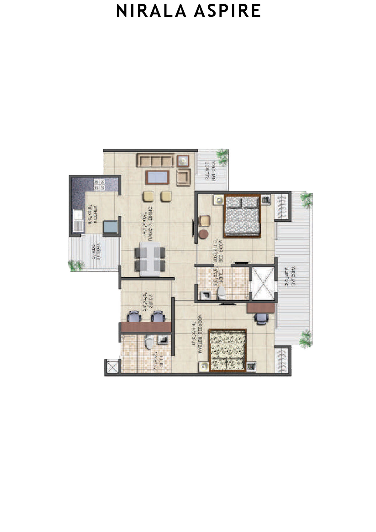 Nirala Aspire Tower A2 Unit 5 Floor Plan