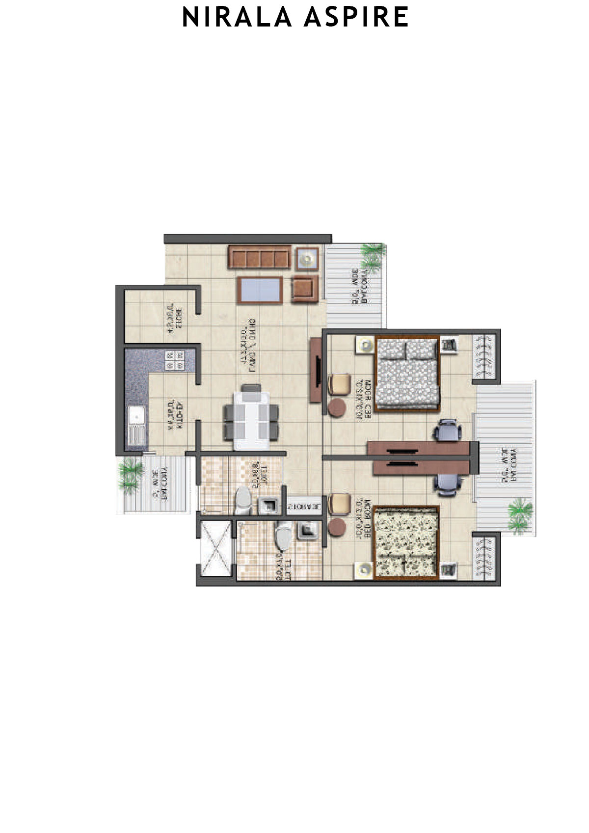 Nirala Aspire Tower A2 Unit 6 Floor Plan