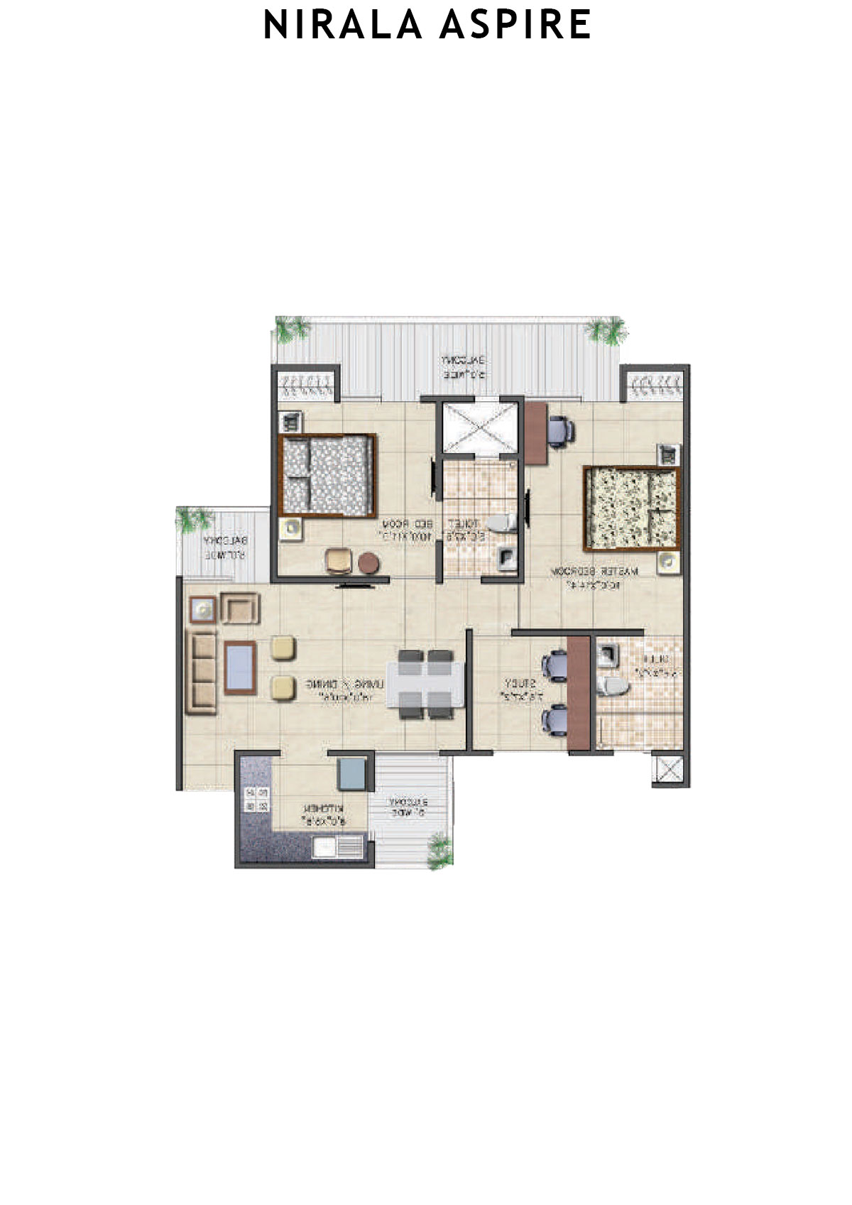 Nirala Aspire Tower D5 Unit 6 Floor Plan