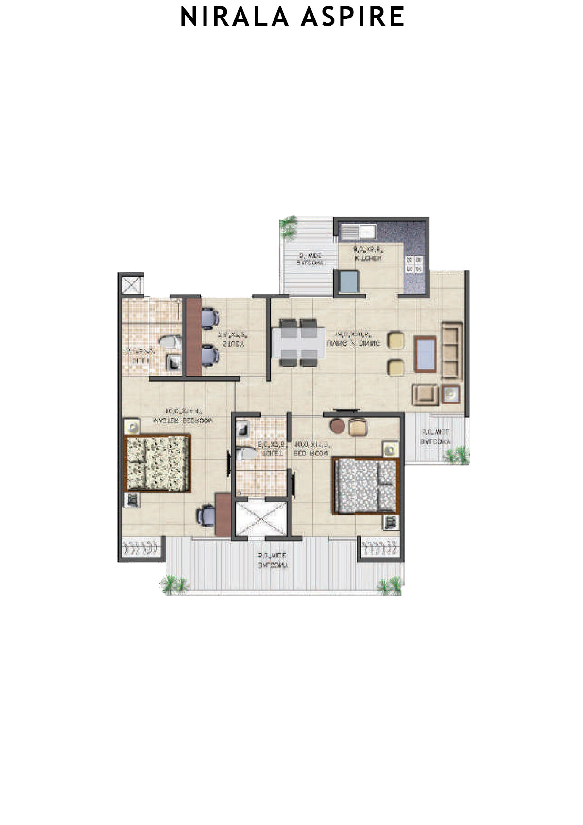 Nirala Aspire Tower D5 Unit 8 Floor Plan