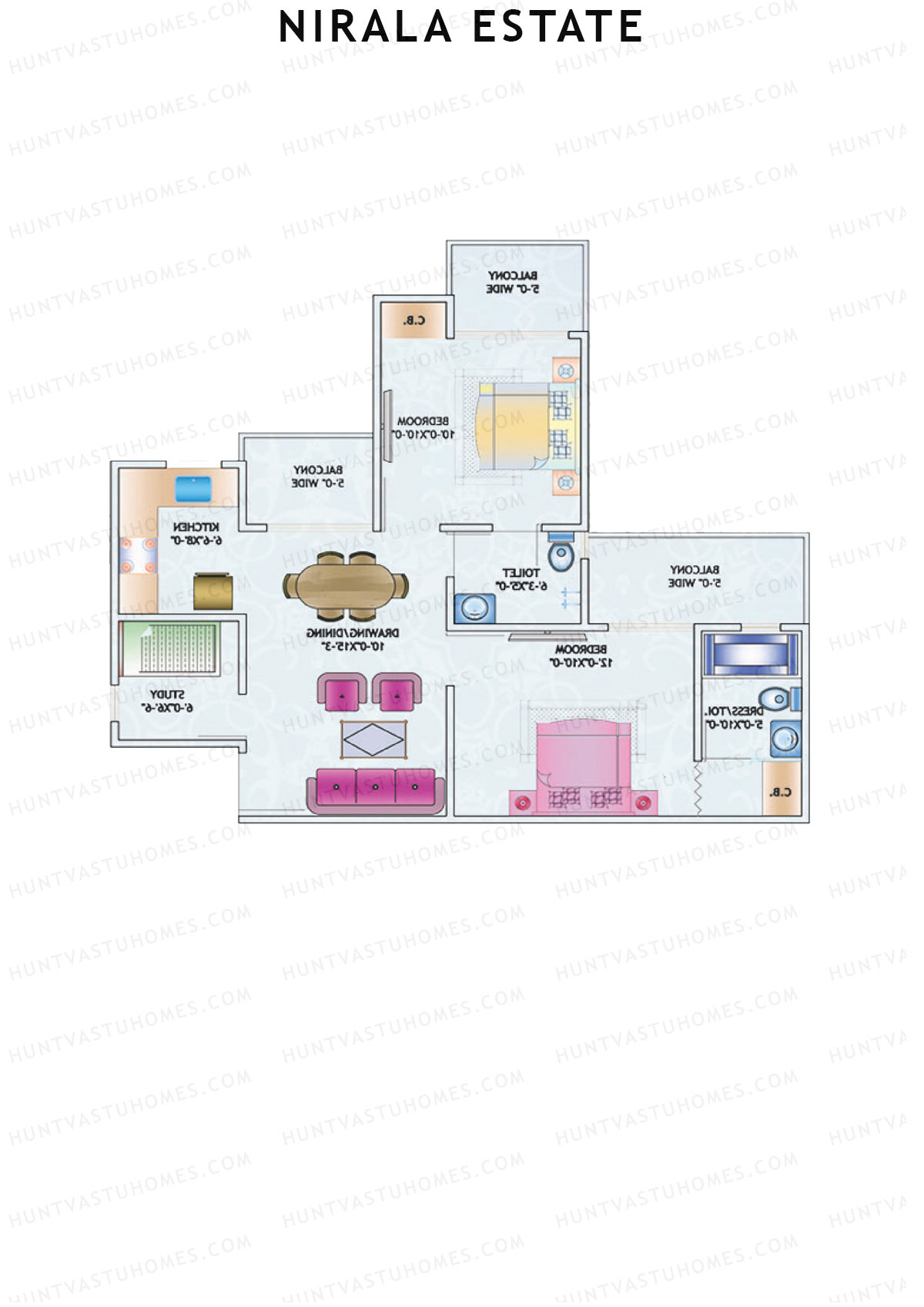 Nirala Estate Tower 10 Unit 1 Floor Plan