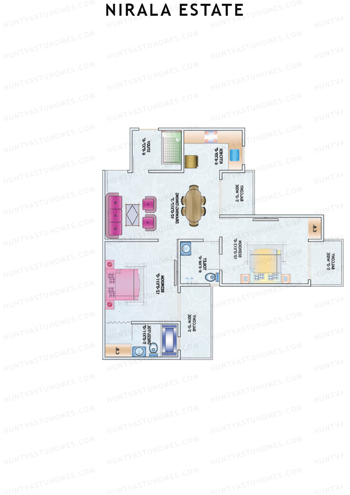 Nirala Estate Tower 11 Unit 3 Floor Plan