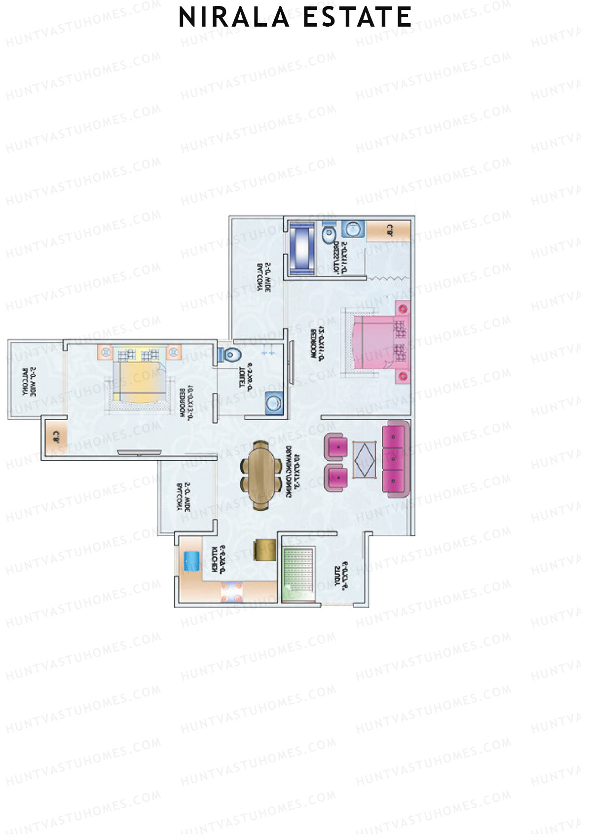 Nirala Estate Tower 15 Unit 7 Floor Plan