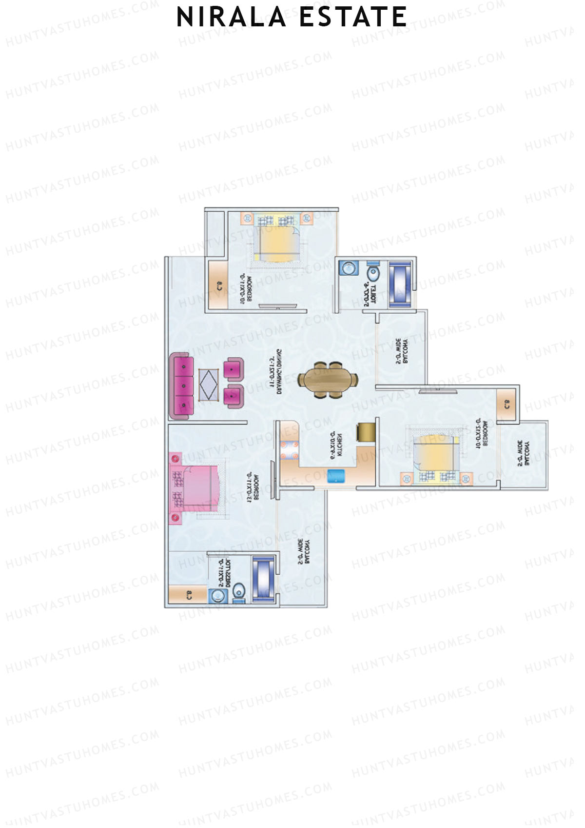 Nirala Estate Tower 16 Unit 1 Floor Plan