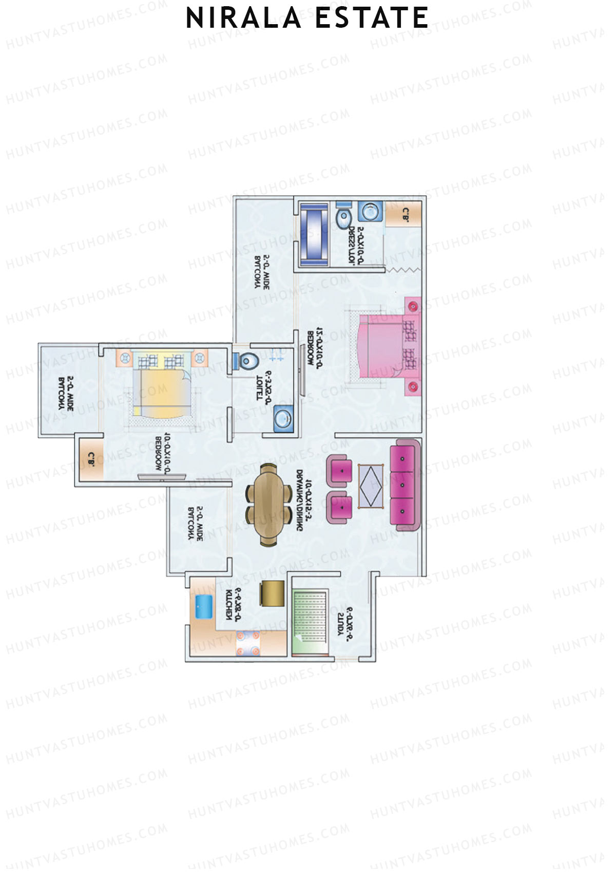 Nirala Estate Tower 17 Unit 7 Floor Plan