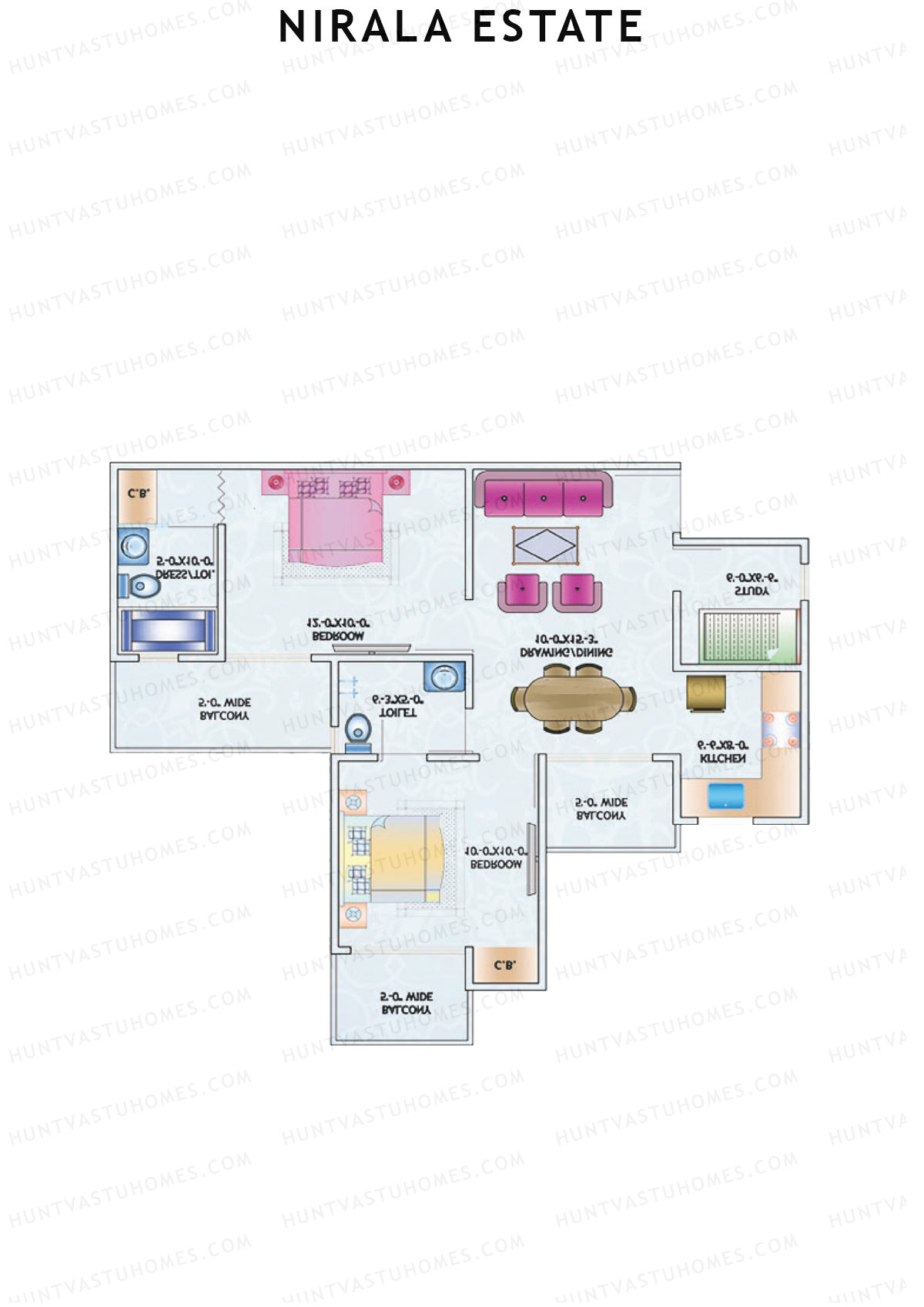 Nirala Estate Tower 1 Unit 1 Floor Plan