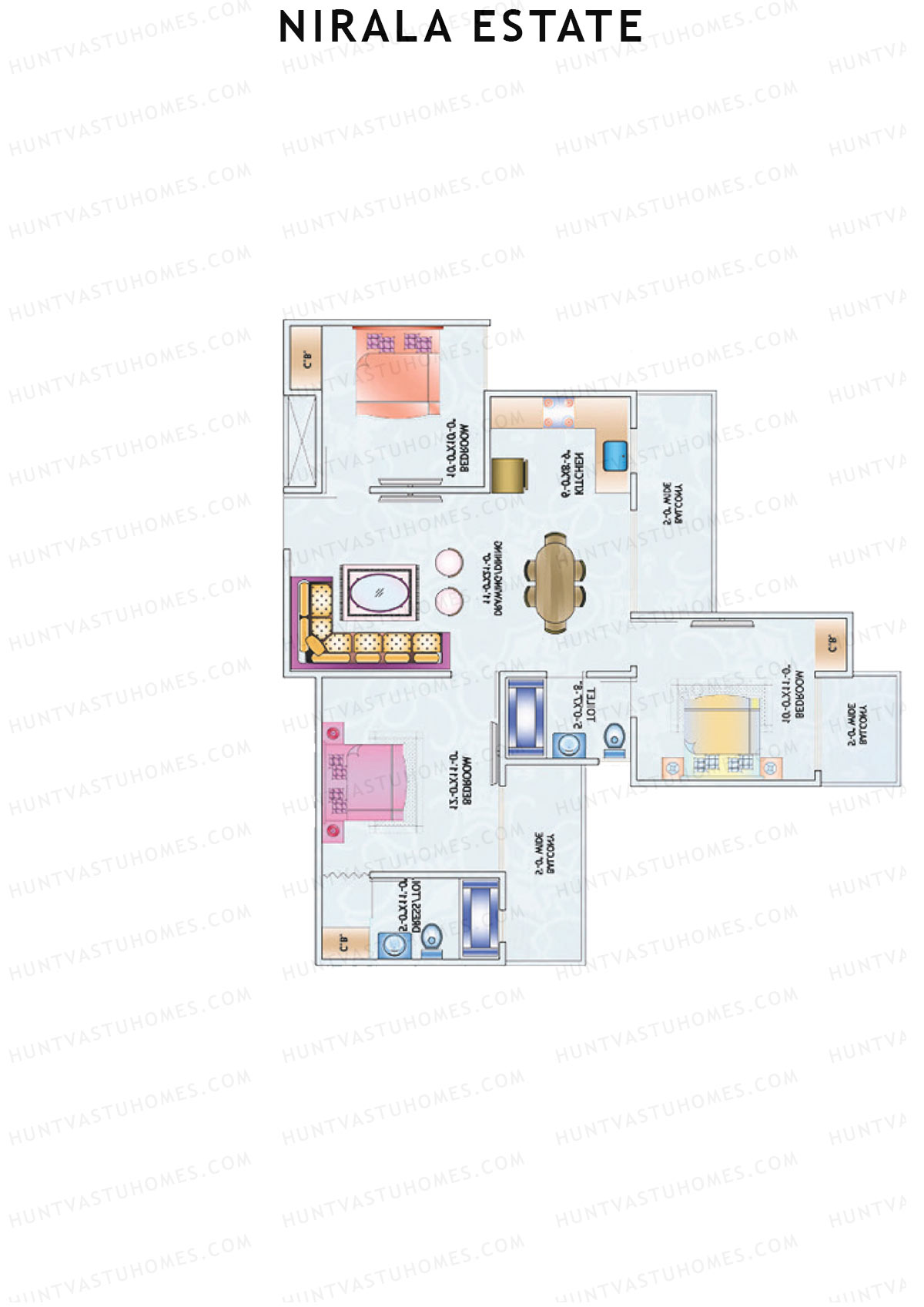 Nirala Estate Tower 3 Unit 3 Floor Plan