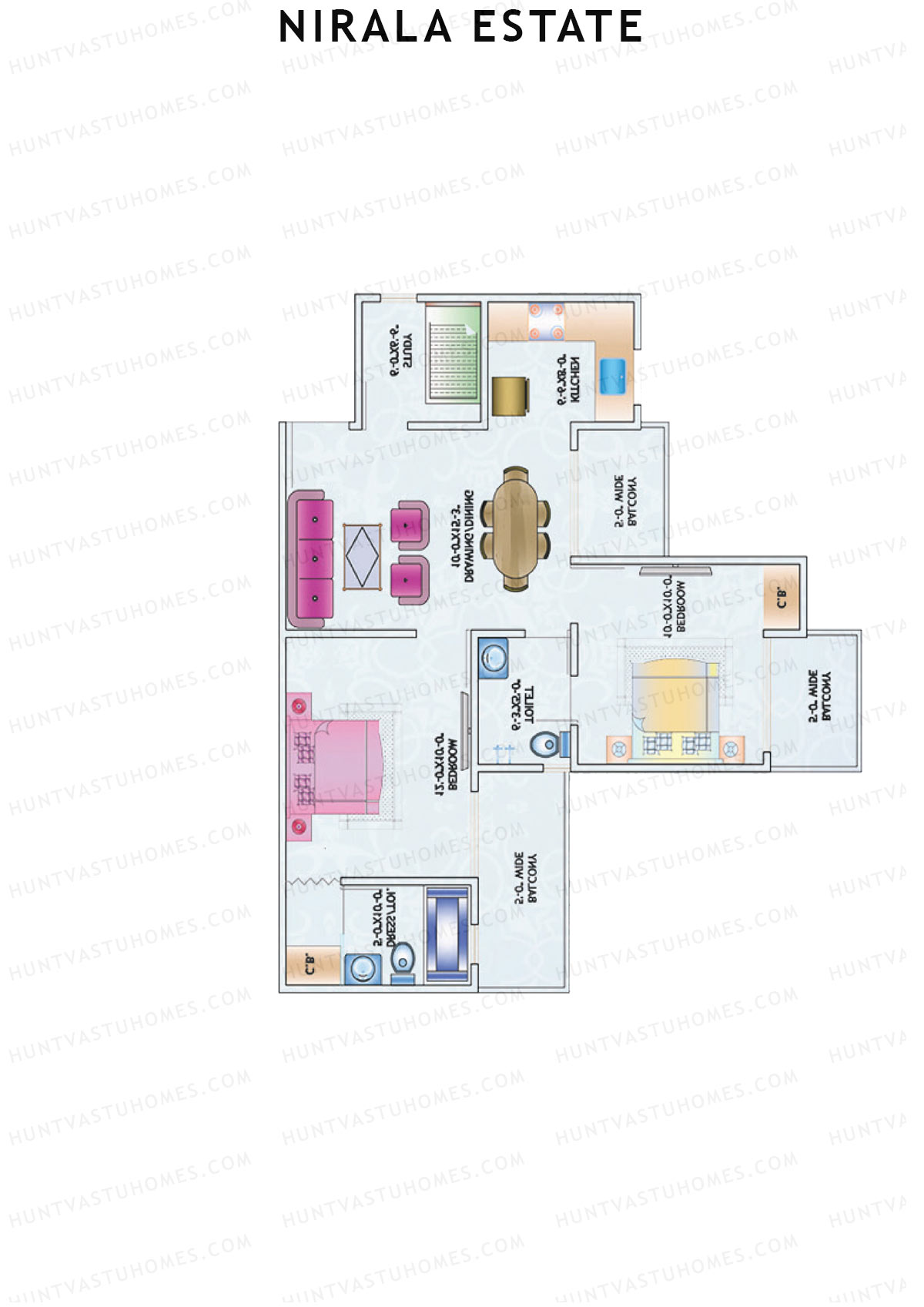 Nirala Estate Tower 4 Unit 7 Floor Plan