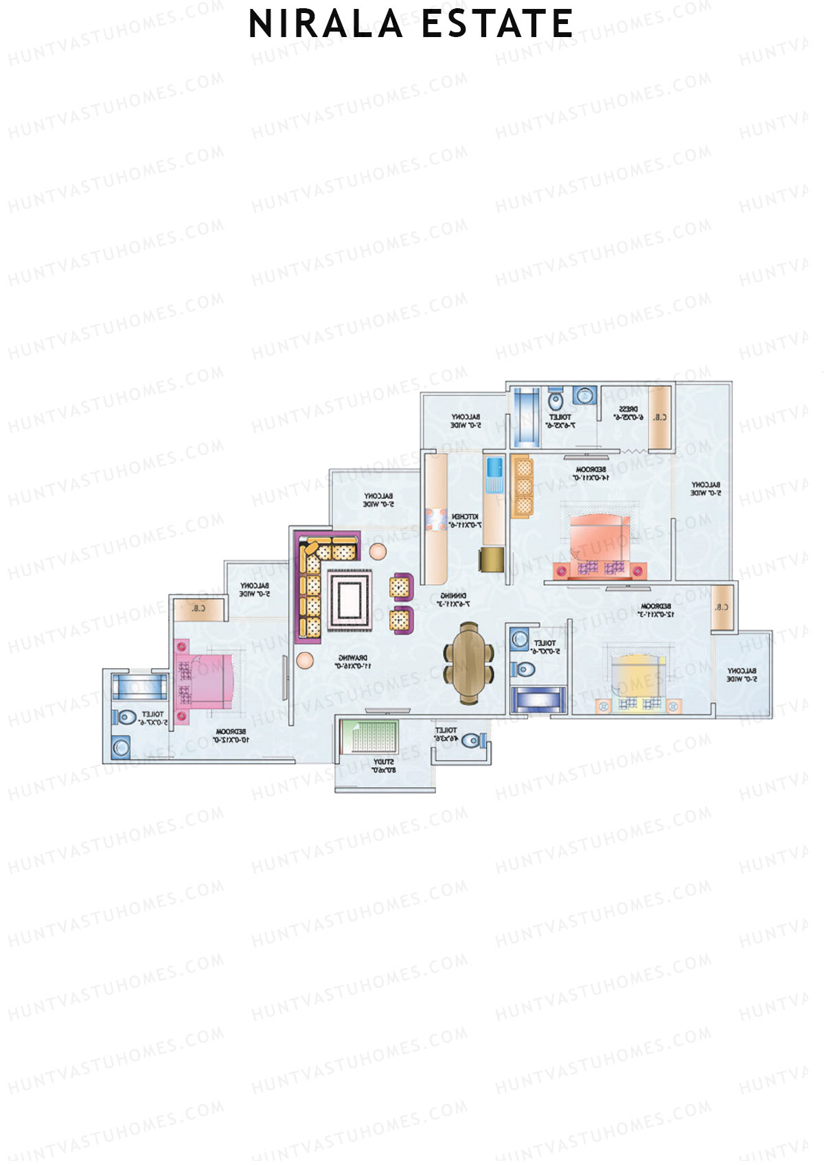 Nirala Estate Tower 5 Unit 5 Floor Plan