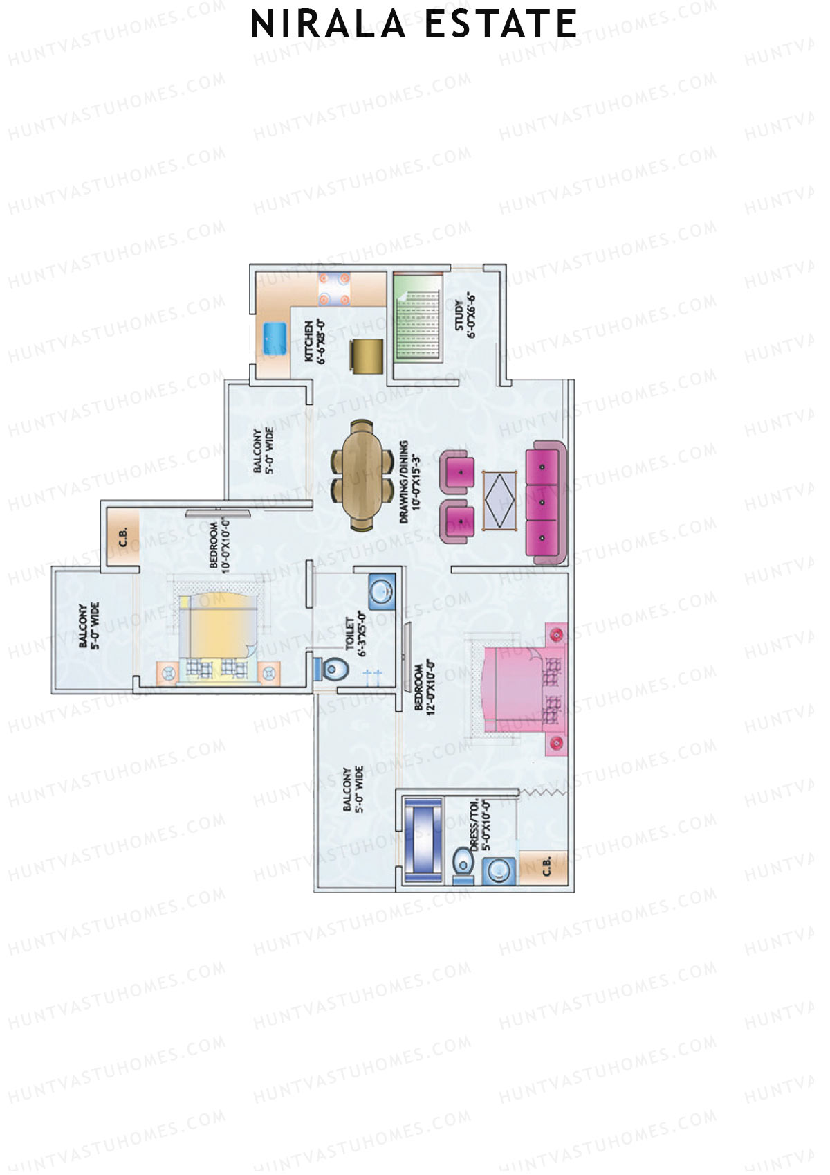 Nirala Estate Tower 5 Unit 8 Floor Plan